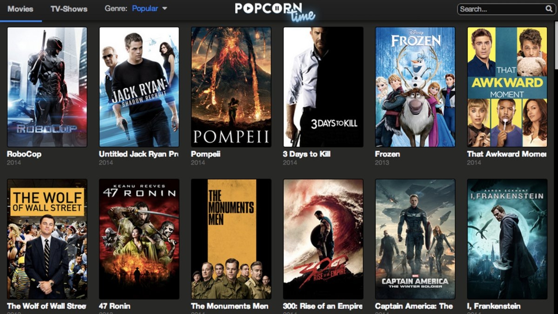 Popcorn Time bietet viele Filme – ist aber illegal