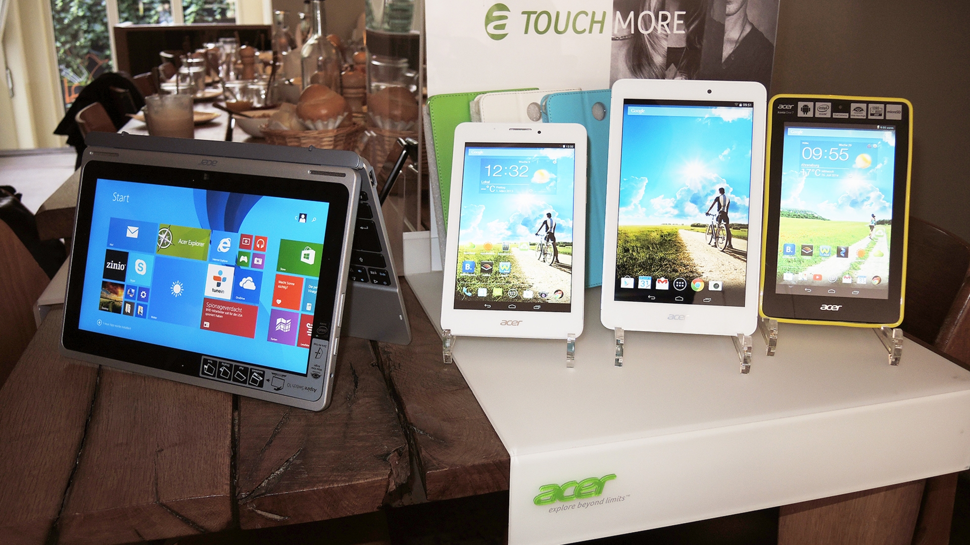 Die neue Tablet-Gernation von Acer: Aspire Switch 10, Iconia Tab 7, Iconia Tab 8 und Iconia One 7.