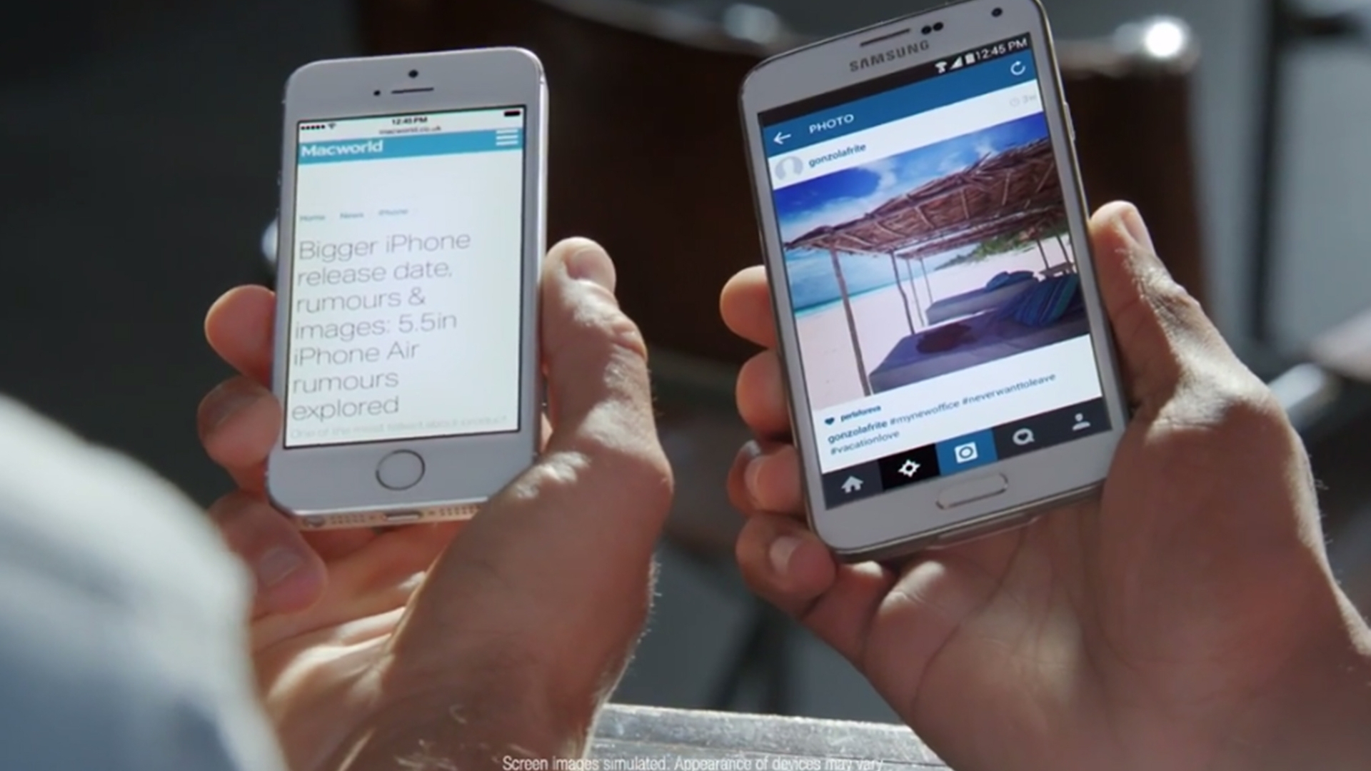 Samsung nimmt mit dem Galaxy-S5-spot einmal mehr das iPhone 5s ins Visier