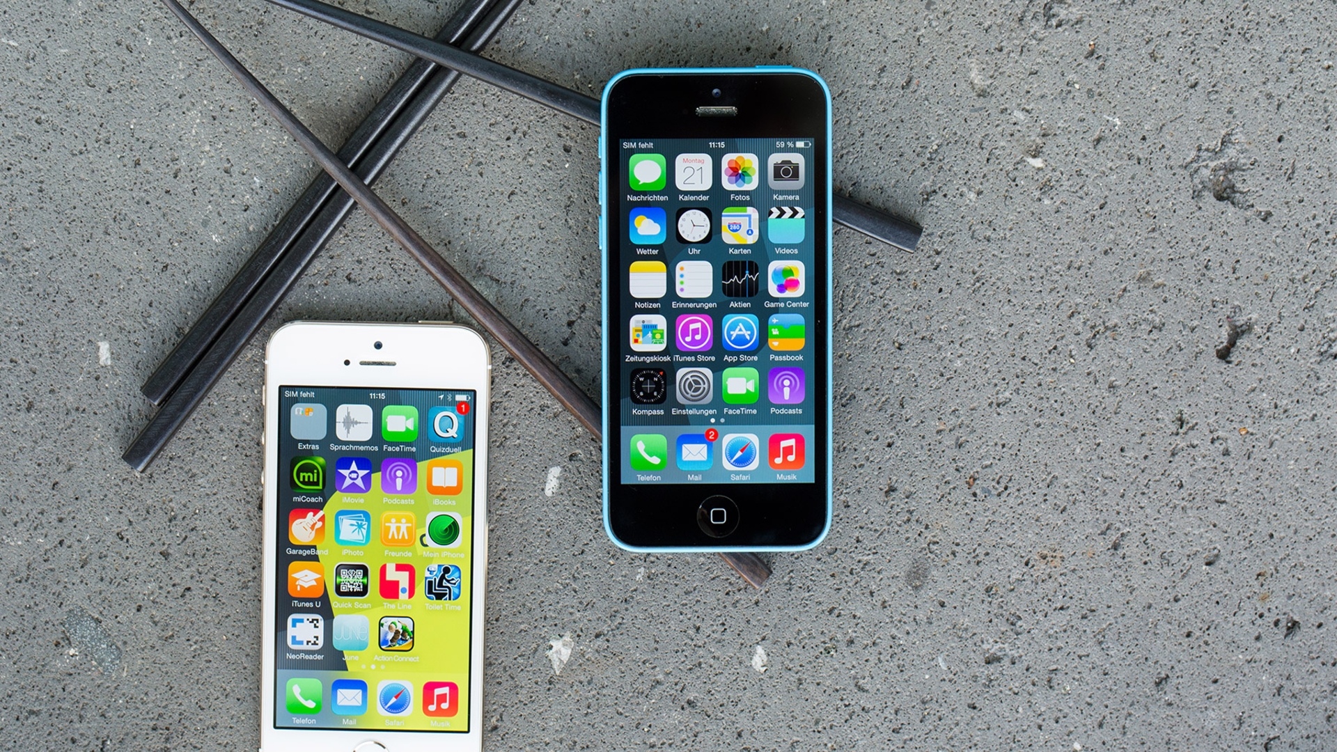 iPhone 5c und iPhone 5s