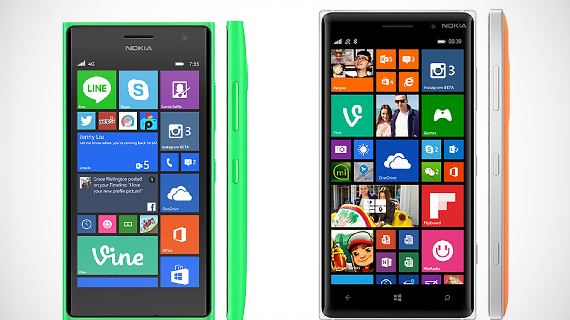 Lumia 730 und 735 sind baugleich, und auch das Lumia 830 folgt dem typischen Nokia-Design