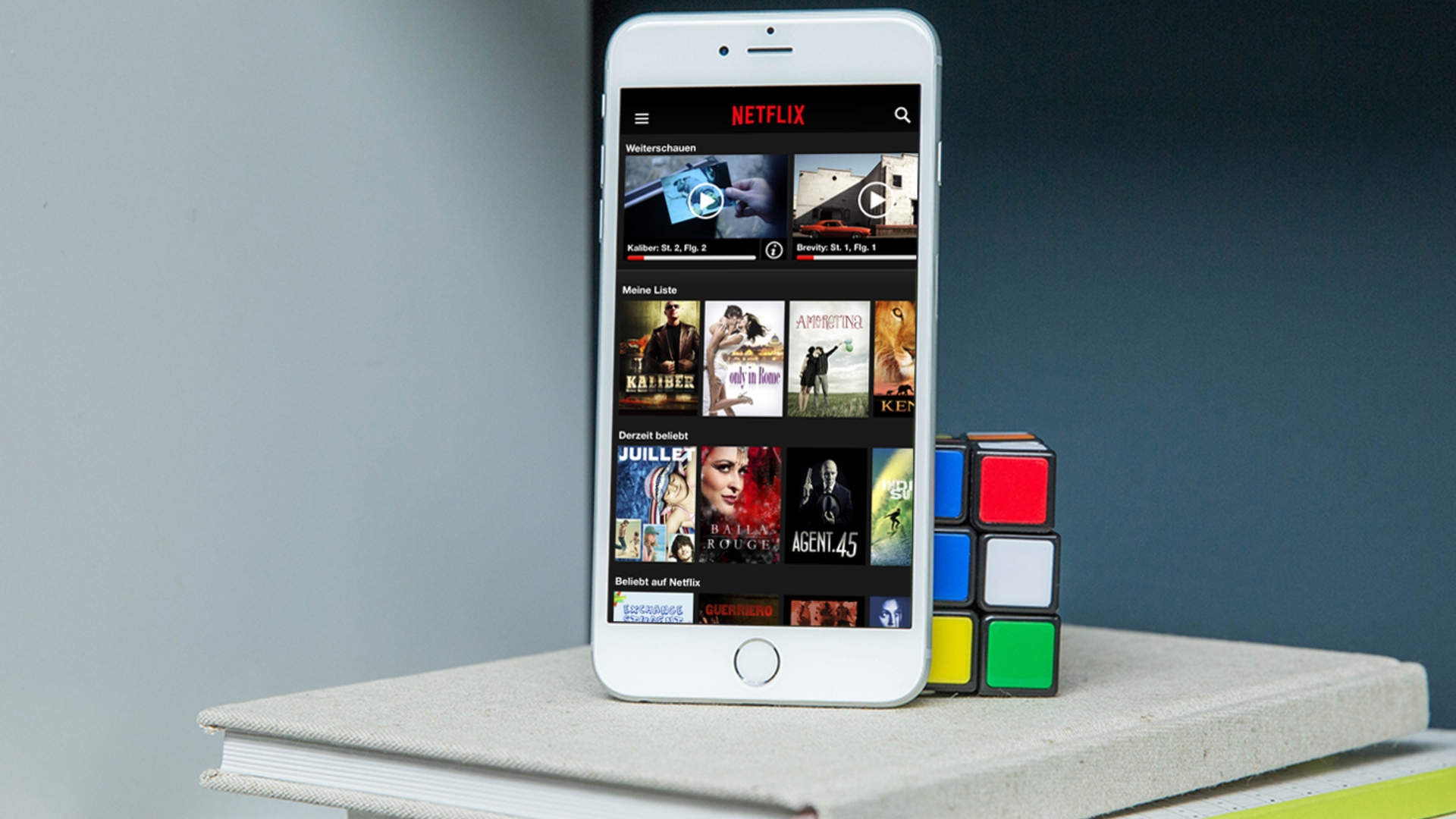 Die neue Version der Netflix-App nutzt die großen Display des iPhone 6 voll aus