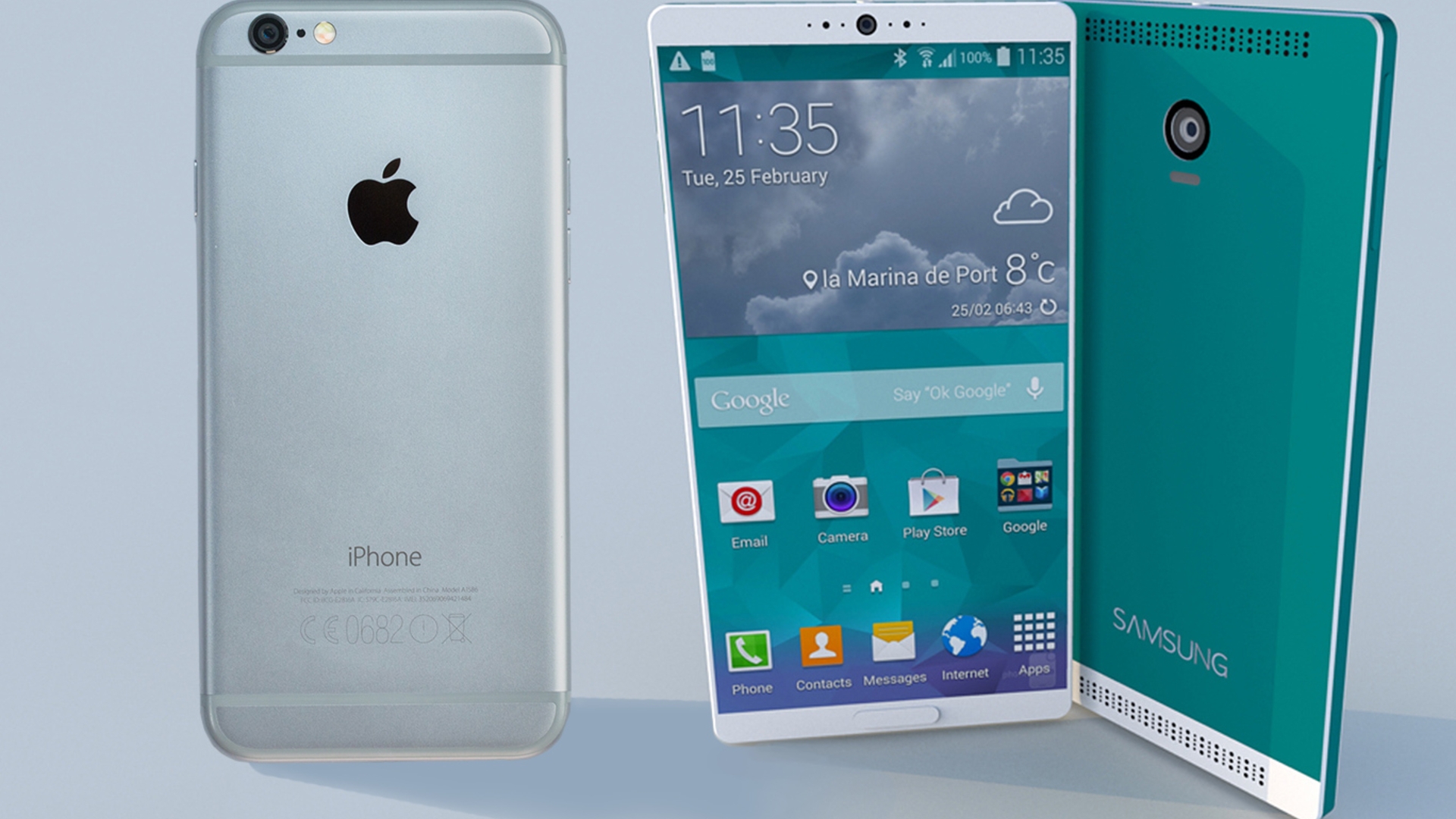 Das iPhone 6 oder das Samsung Galaxy S6 (hier ein Konzept) - wer hat am Ende die Nase vorn?