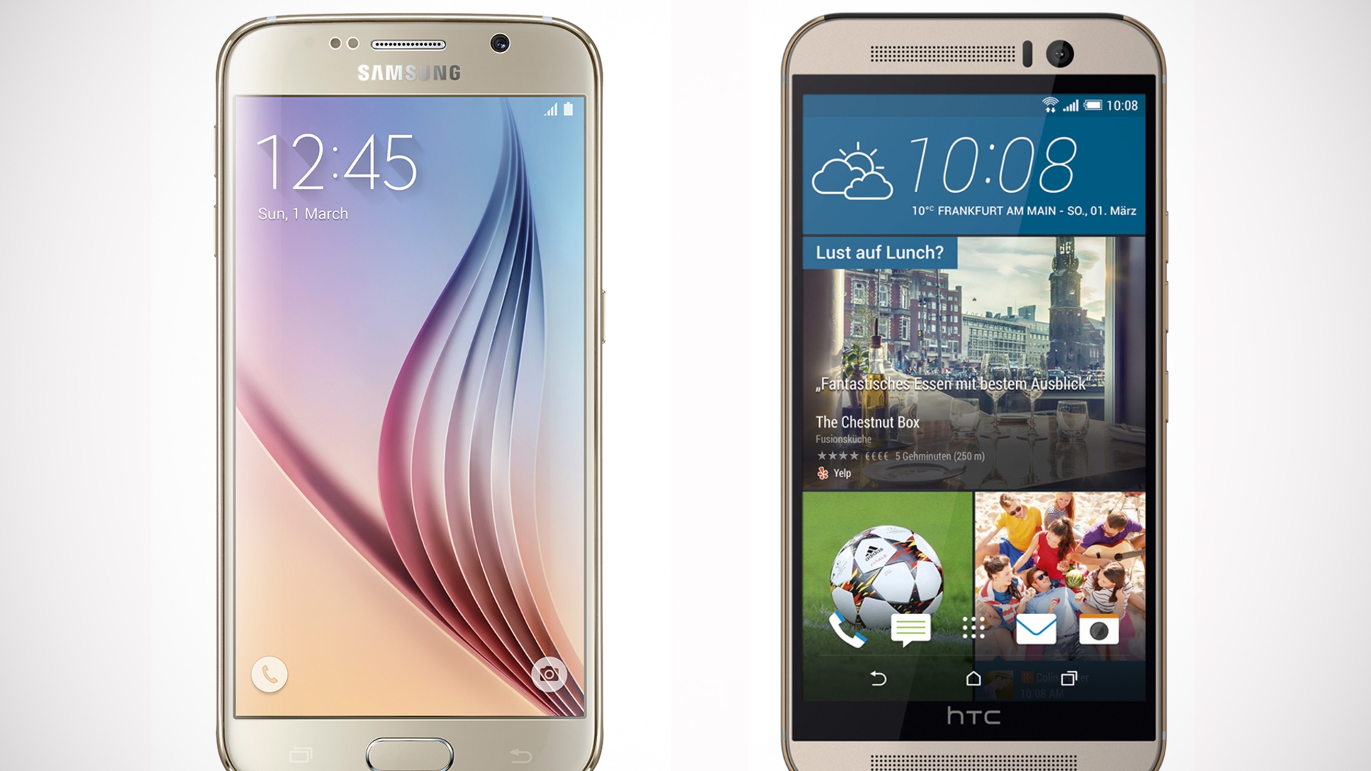 Samsung Galaxy S6 vs. HTC One M9: Die Highlights des MWC 2015.