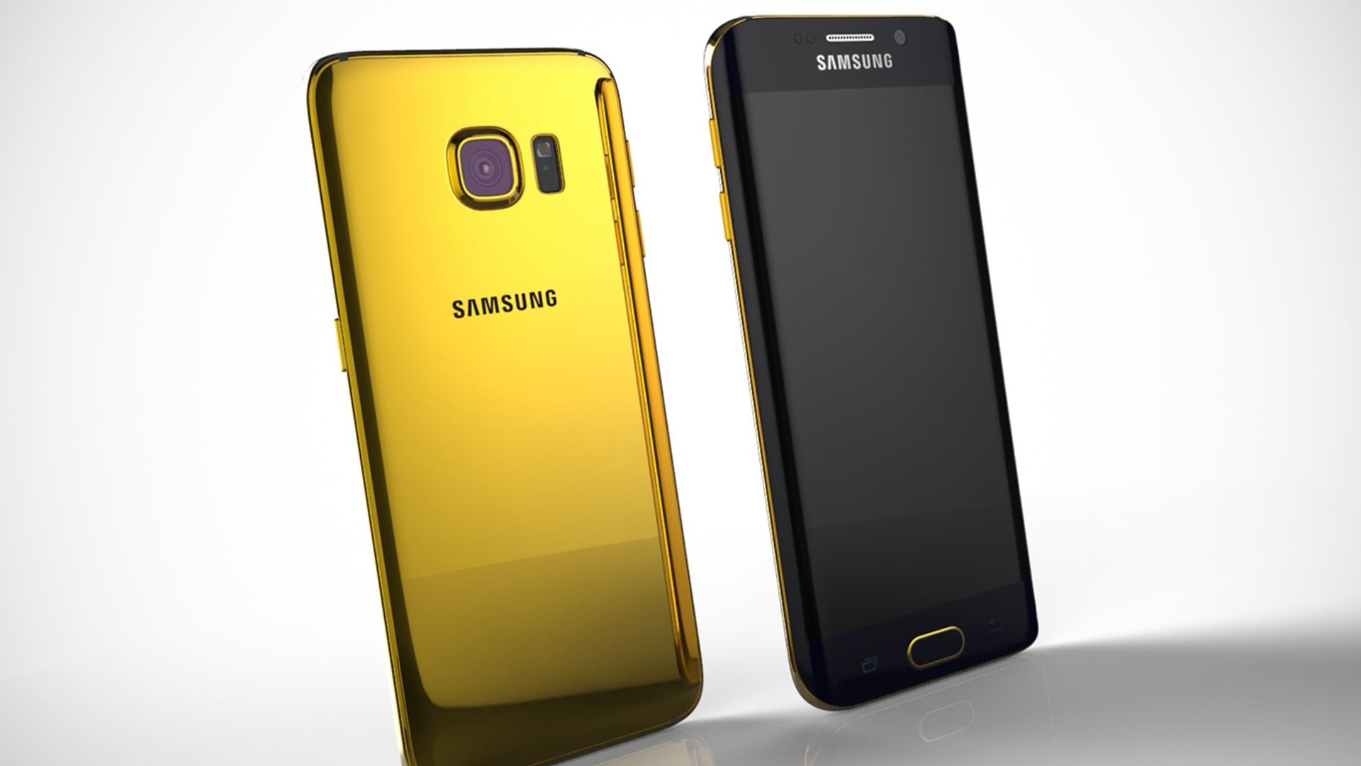 Gold Samsung Galaxy S6 and S6 Edge