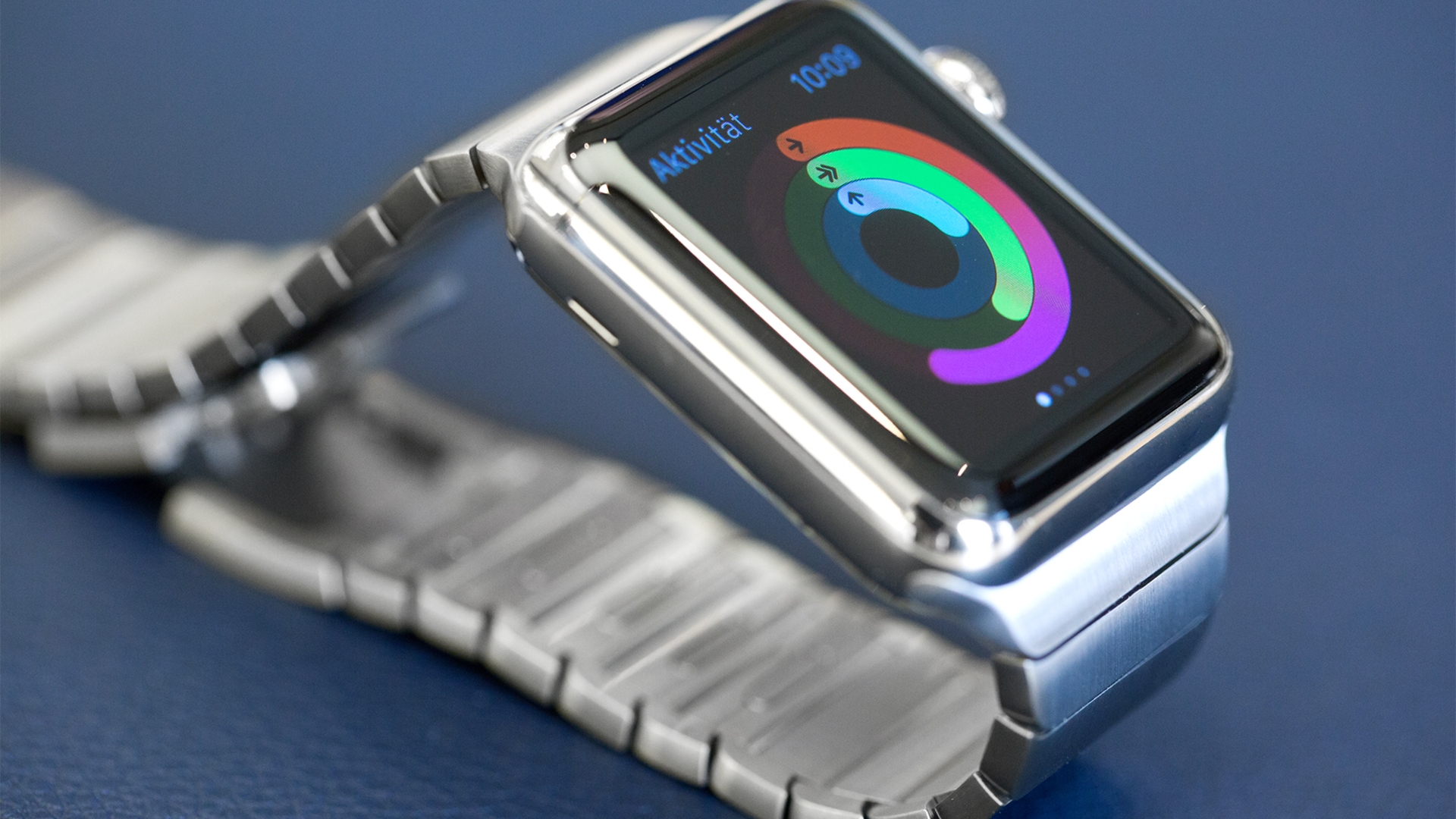 Apple Watch mit aktivierter Fitness-App