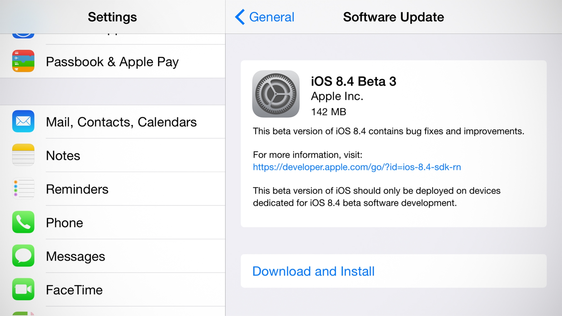 iOS 8.4 beta 3