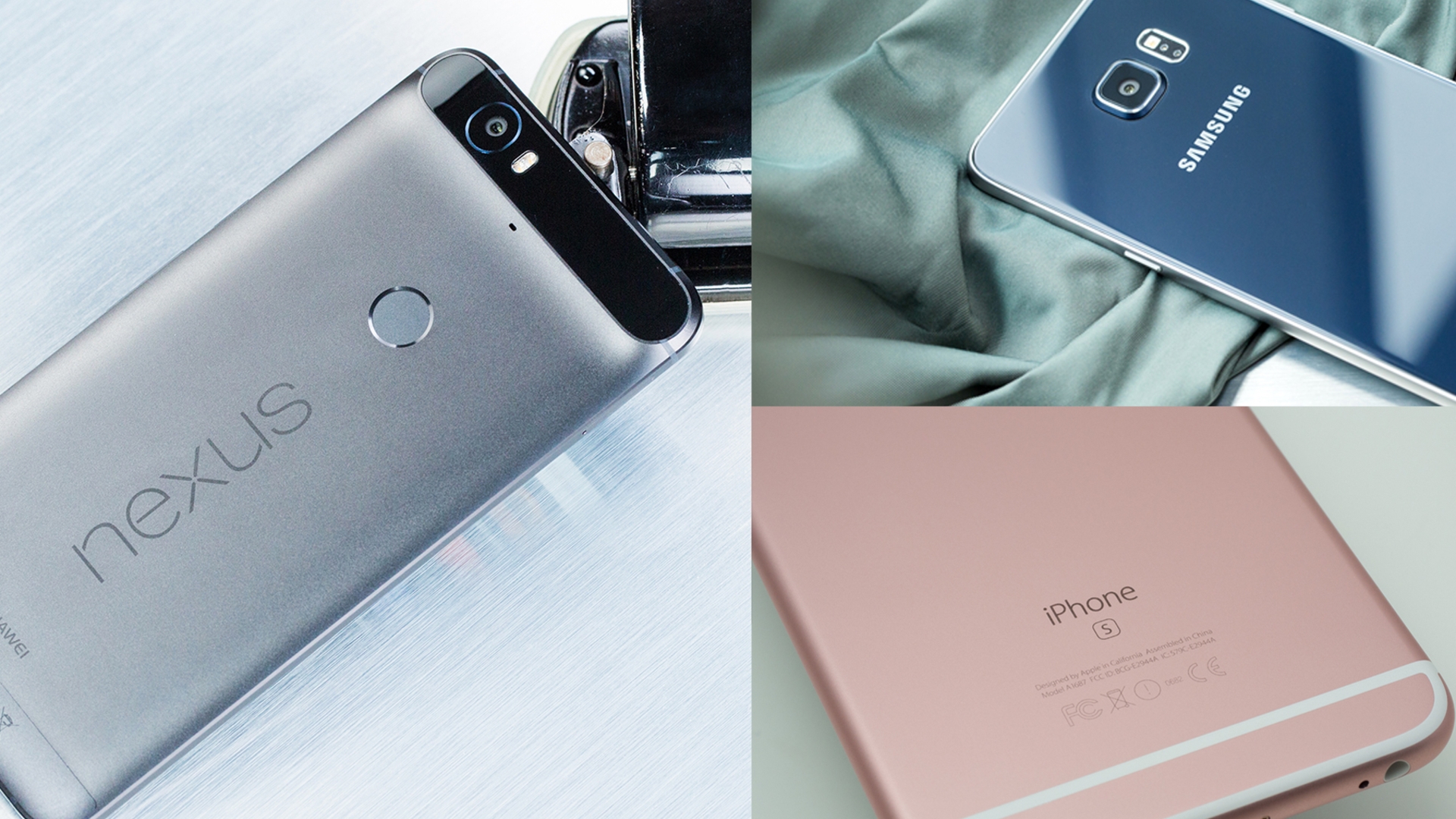 Vergleich iPhone 6s plus, Samsung Galaxy S6 edge Plus, Nexus 6P