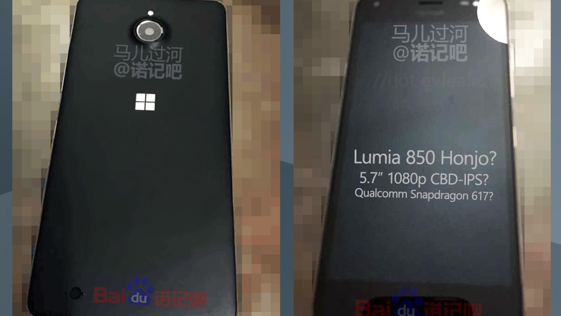 Microsoft Lumia 850 Leak