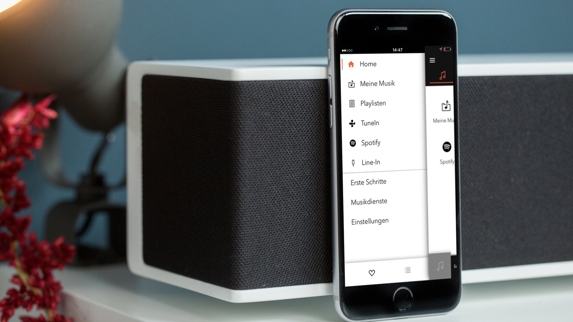 Die Raumfeld-Soundbar mit Companion-App