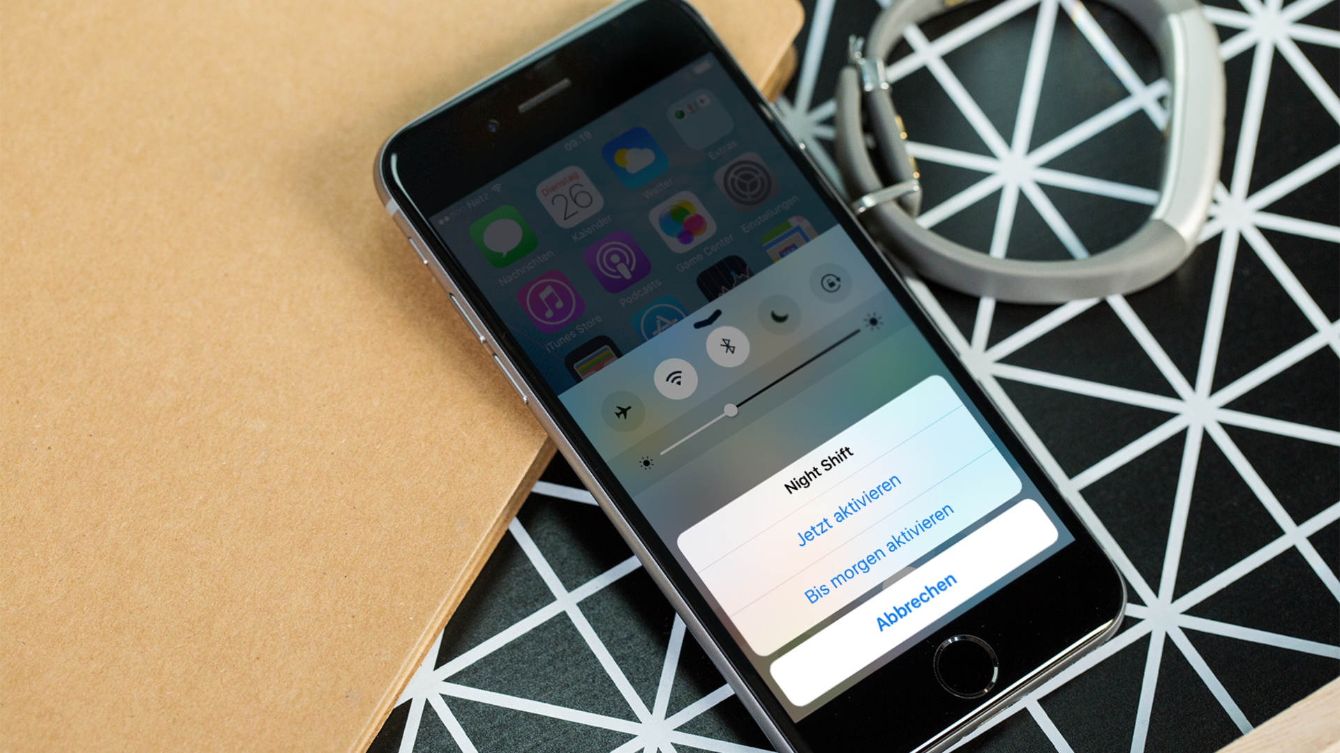 iOS 9.3 Beta 2: Nachtmodus schneller aktivieren.