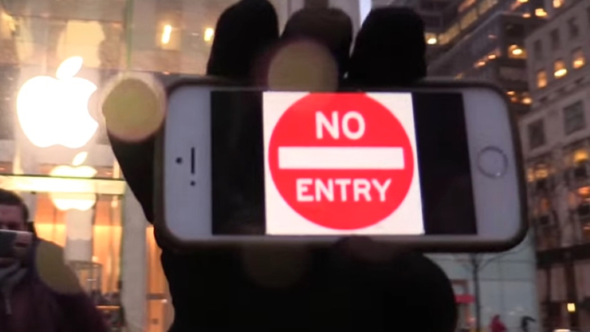 Apple iPhone 5s No Entry Protest