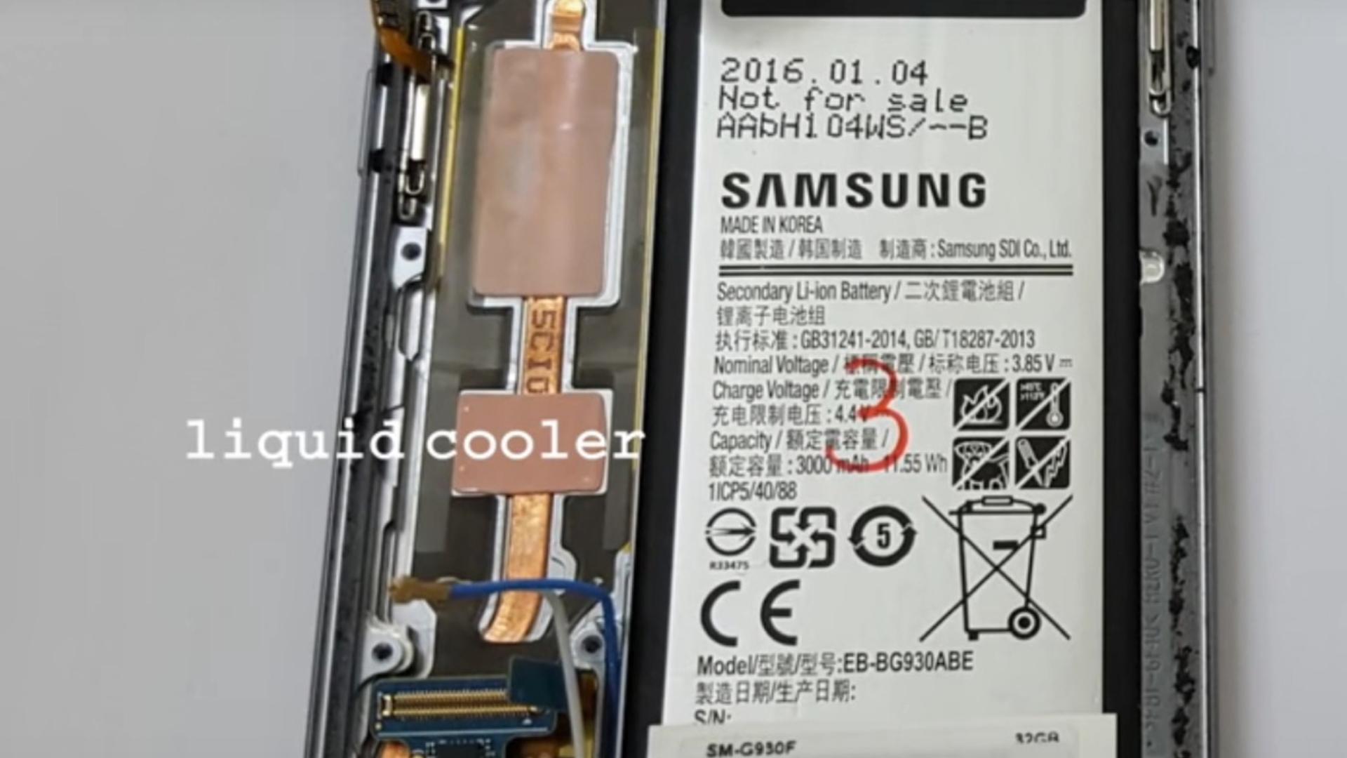 Samsung Galaxy S7 Heatpipe