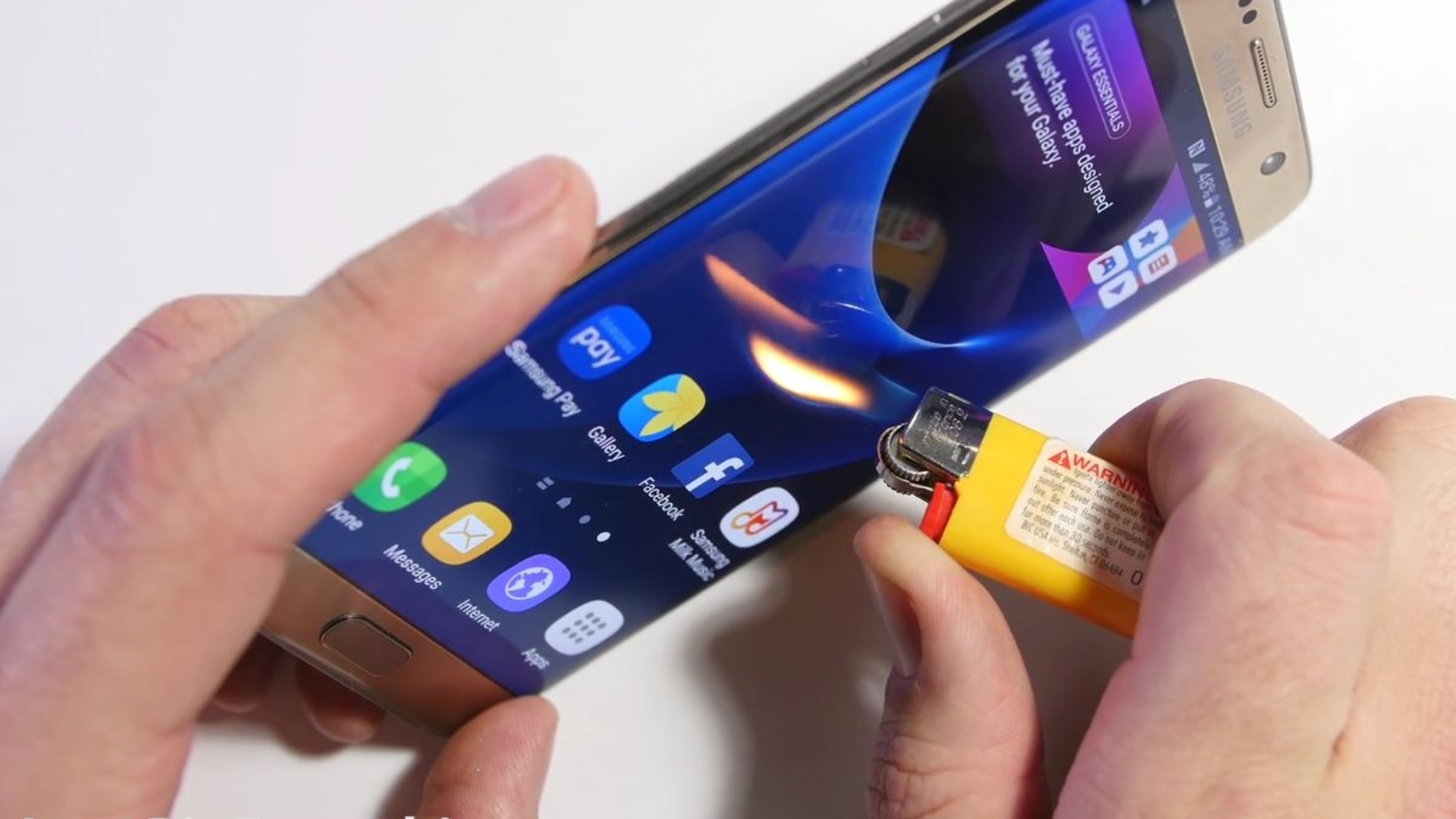 Samsung Galaxy S7 Edge Härtetest