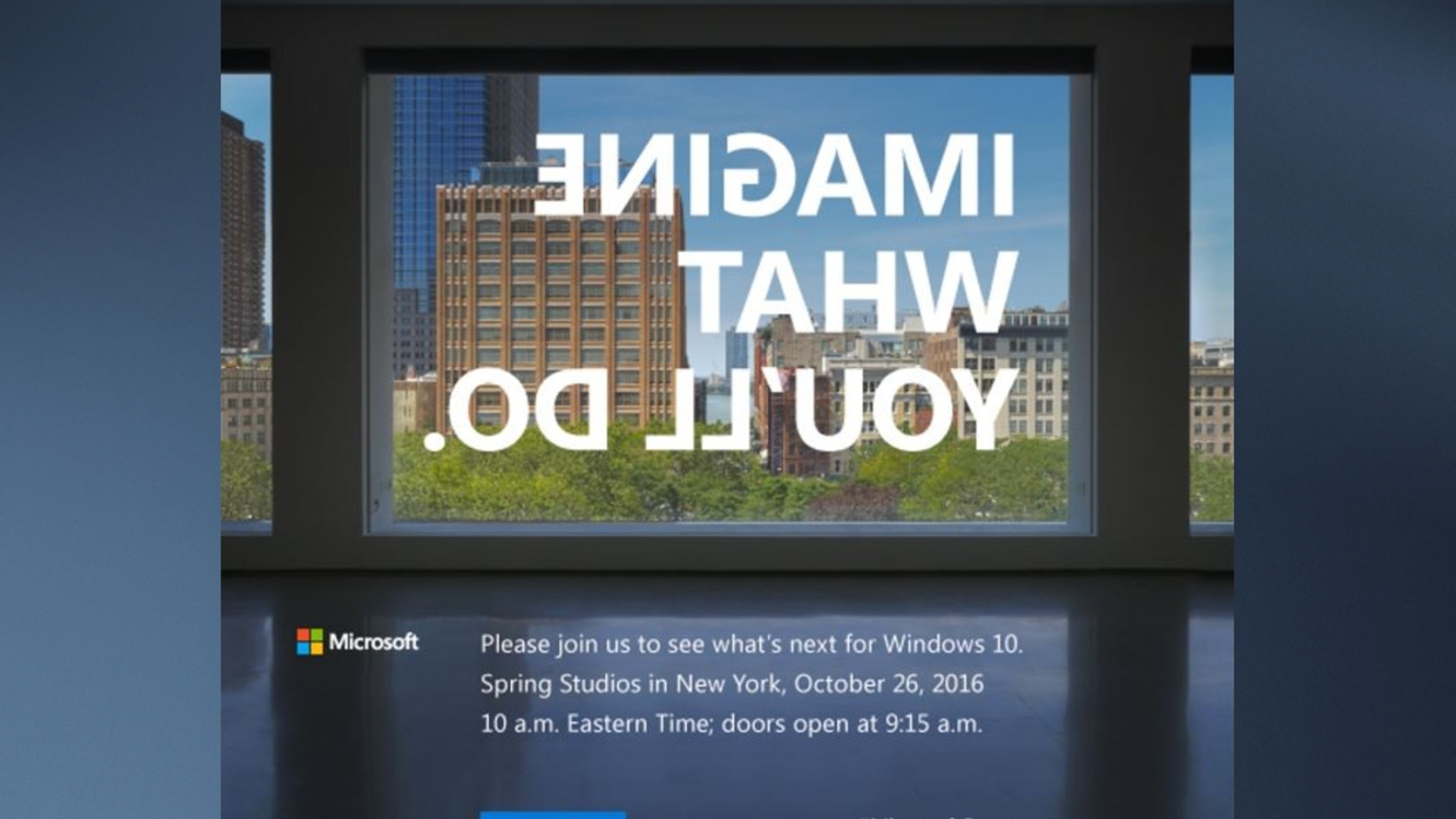 Microsoft Event Einladung