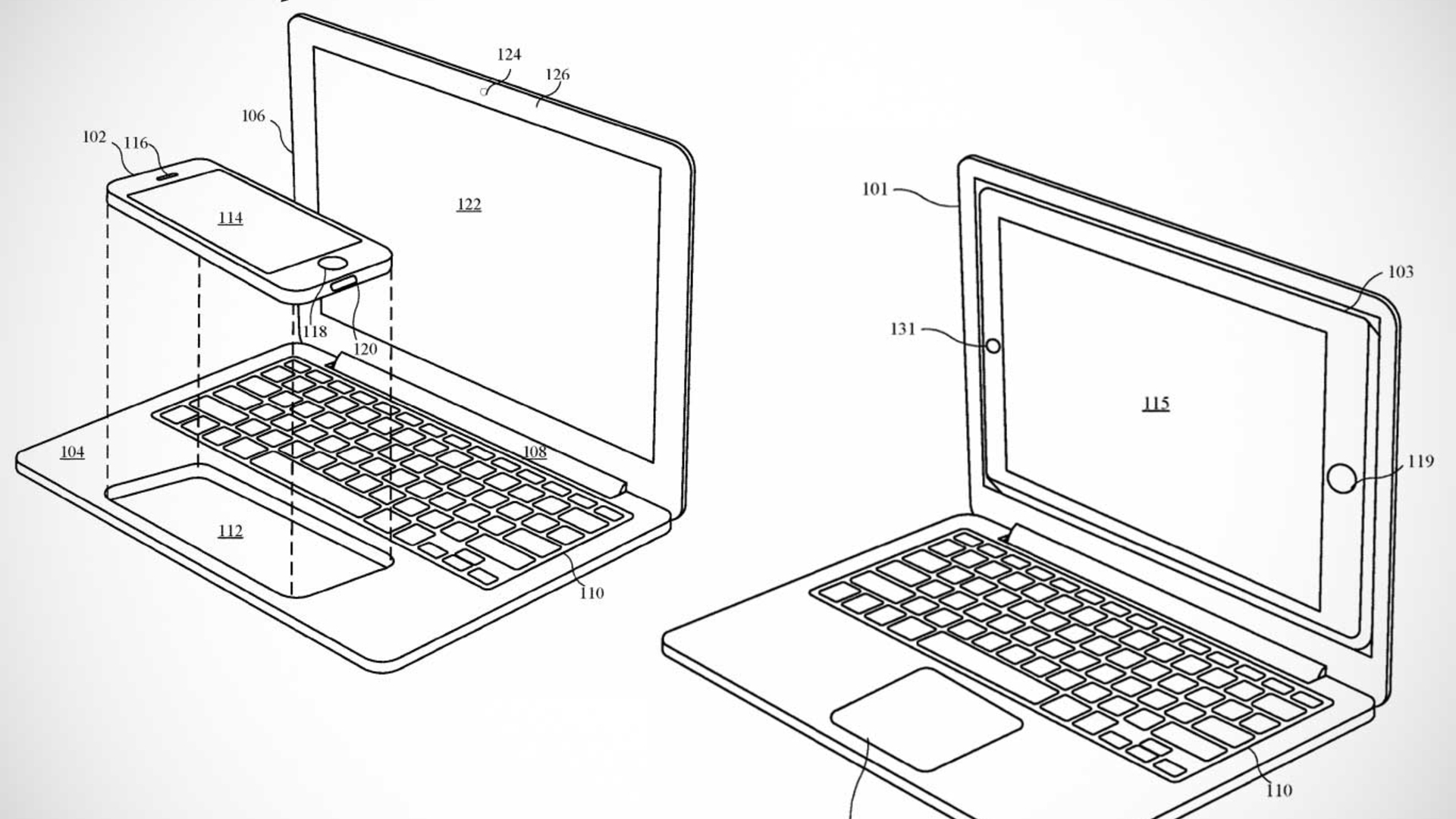 Dieses Patent beschreibt eine Art Docking-Station für iPhone oder iPad