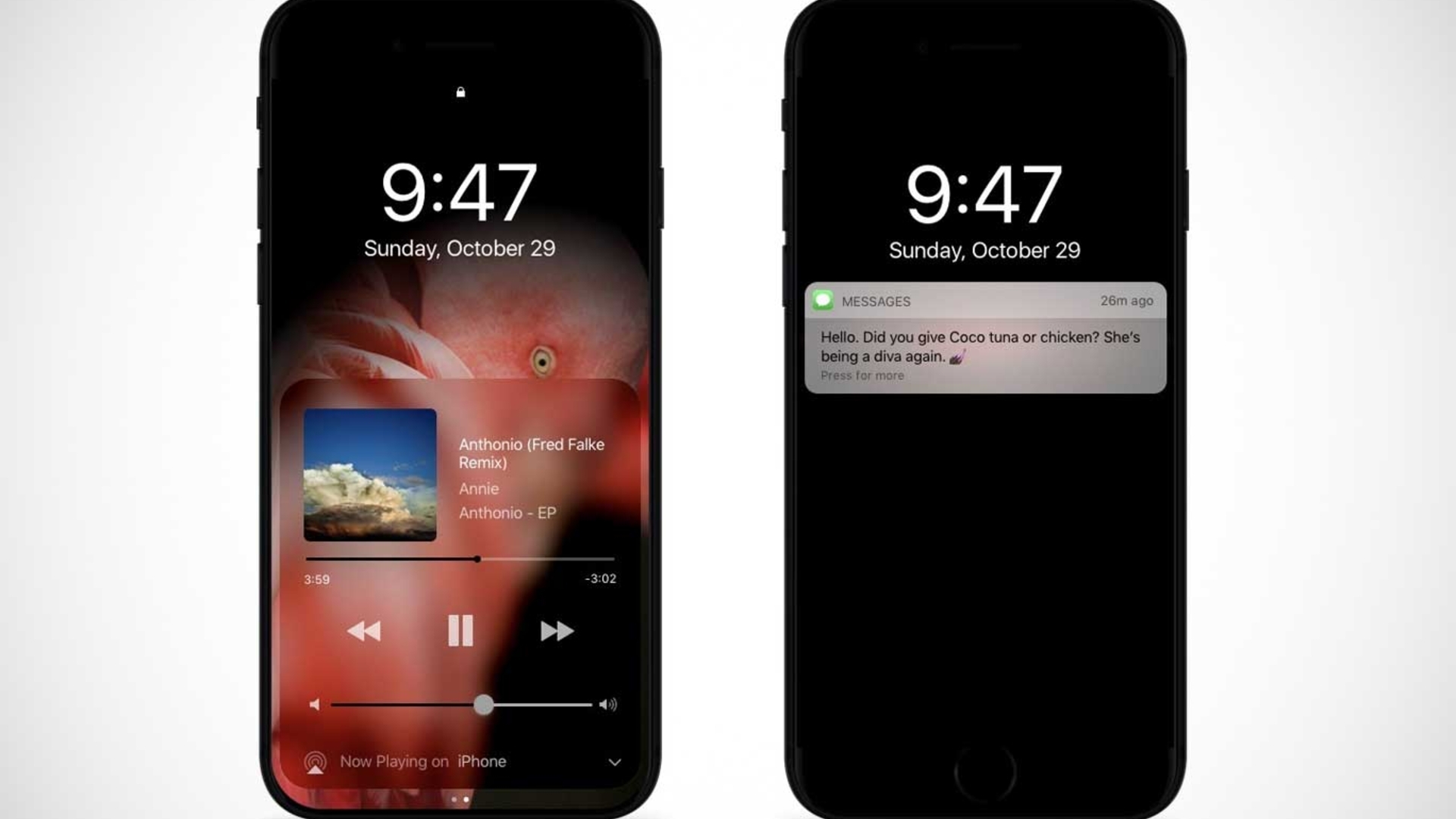 So könnte das iPhone 8 mit Dark Mode aussehen