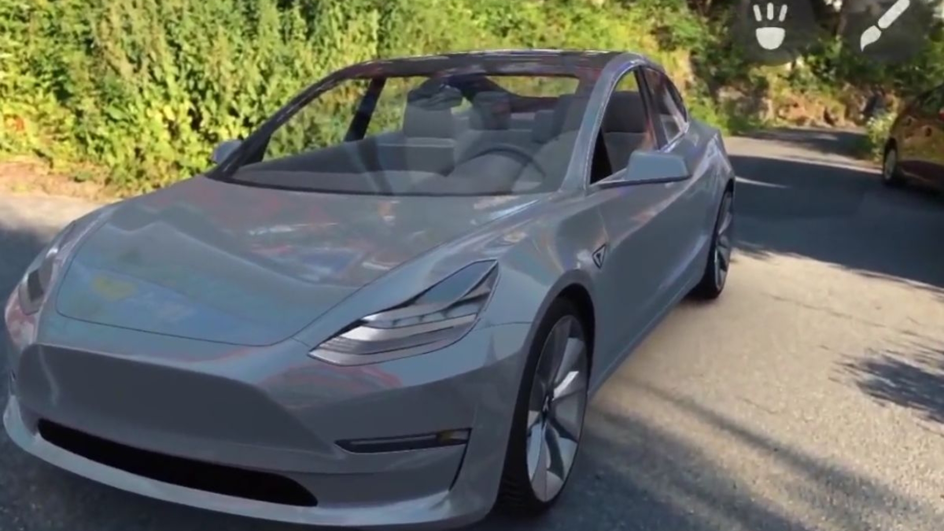 ARKit mit iOS 11 Tesla Model 3