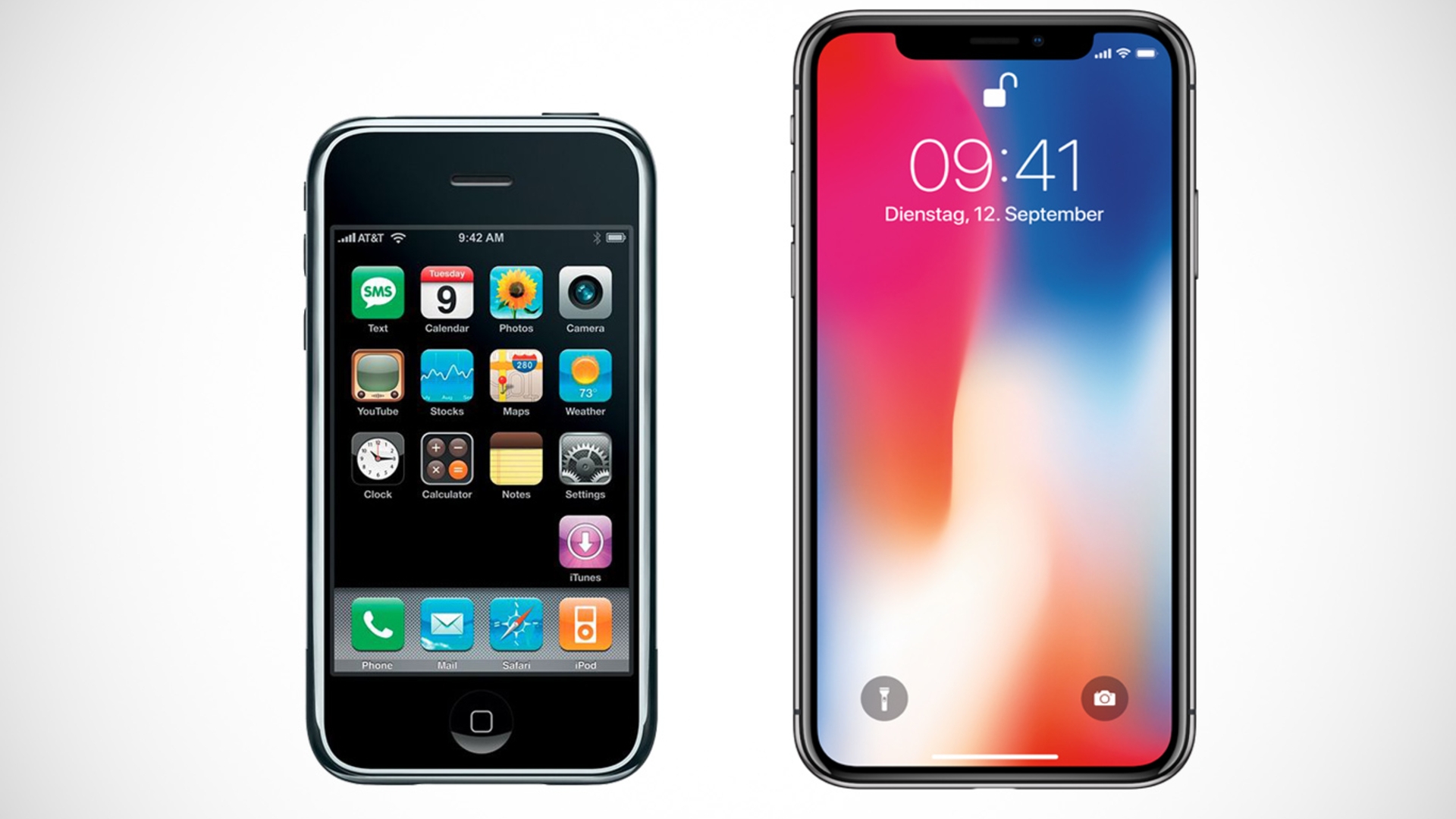 iPhone 1 vs. iPhone X