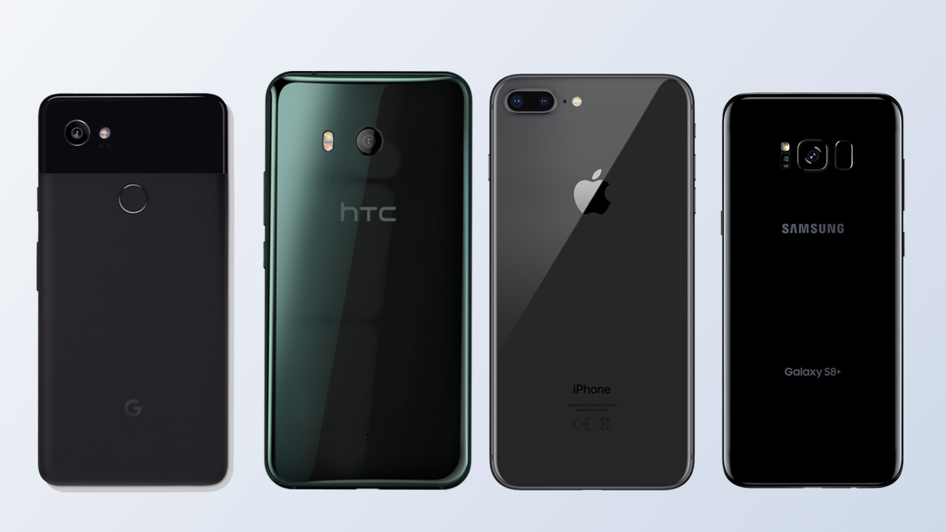 Pixel 2 Xl, HTC U11, iPhone 8 Plus, Galaxy S8 Plus