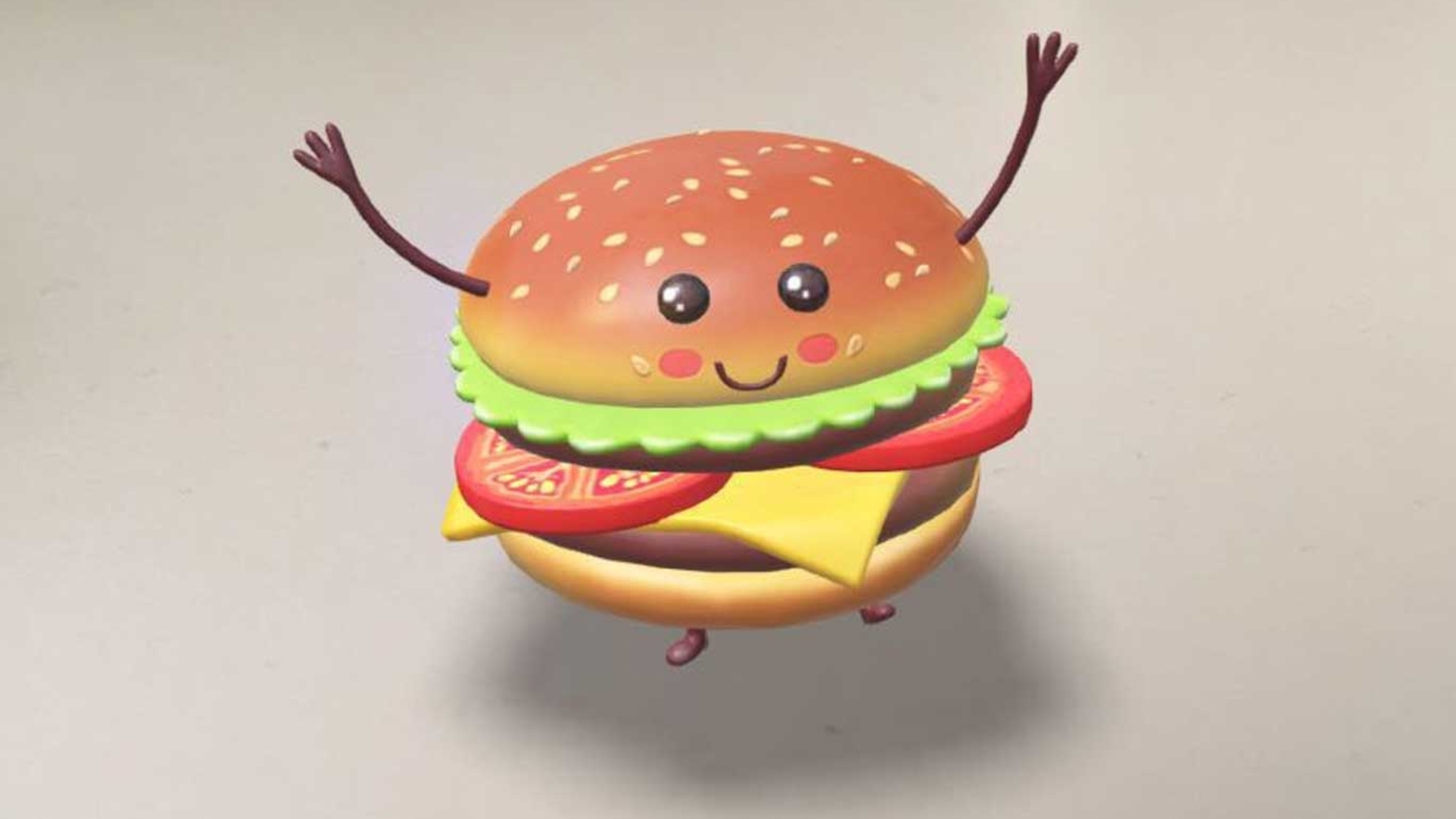 Dieser Cheeseburger ist bei Snapchat als AR Linse verfügbar