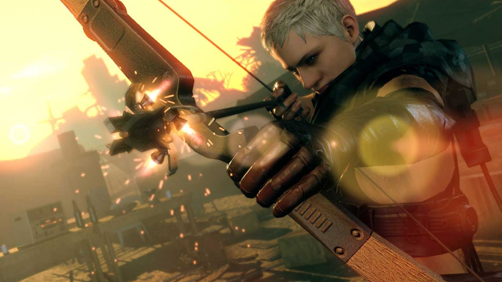 In "Metal Gear Survive" gibt es auch Bögen als Waffen