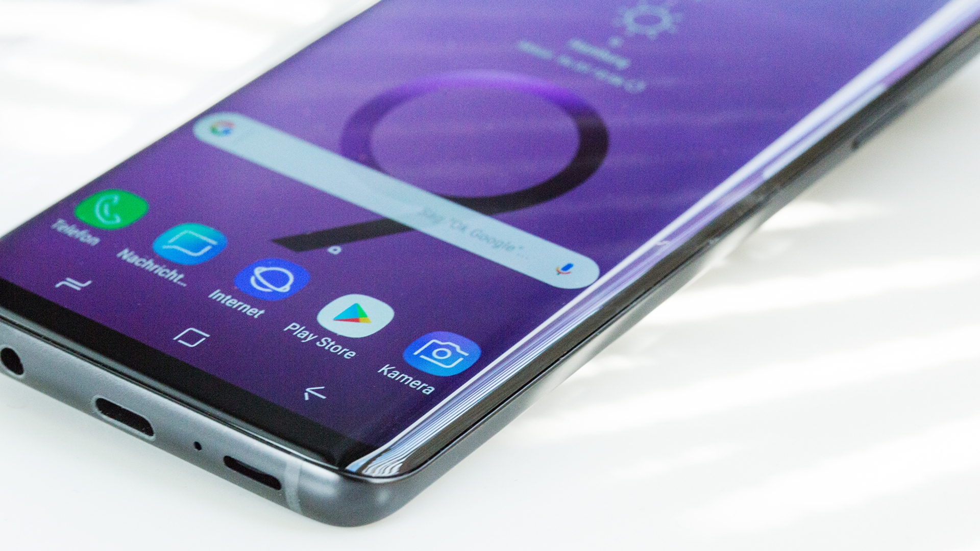 Das Display des Galaxy S9