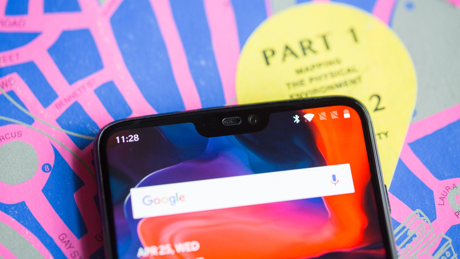 Die Vorderseite des OnePlus 6