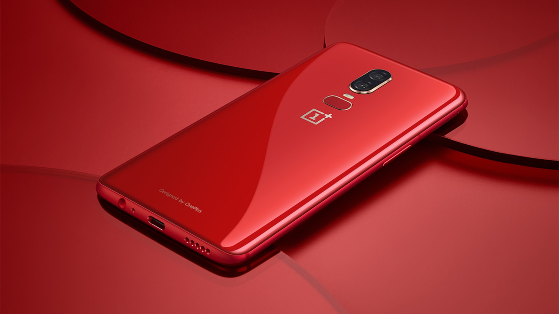 Das OnePlus 6 in Rot