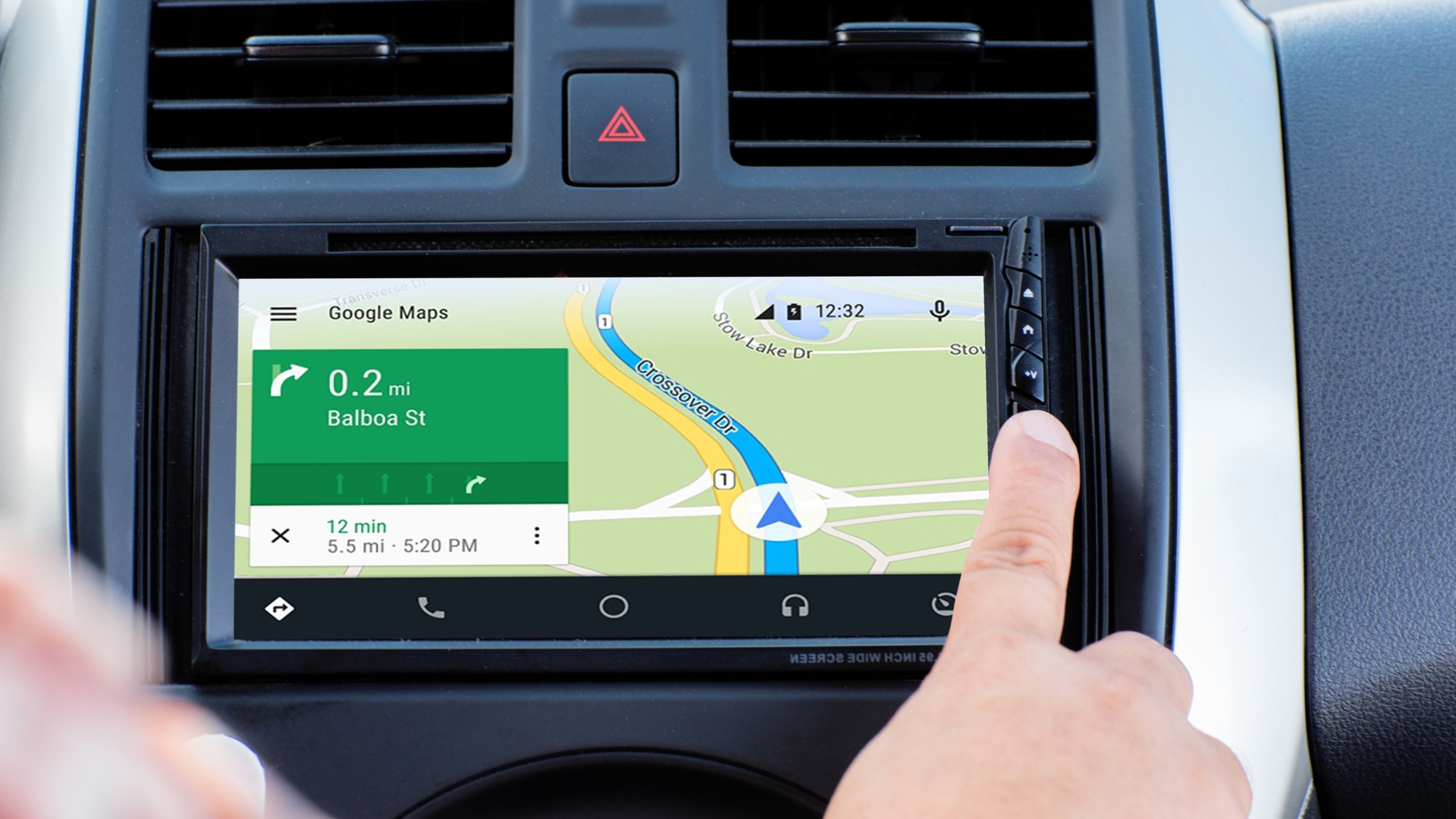 Android-Auto-Oberfläche, Google Maps