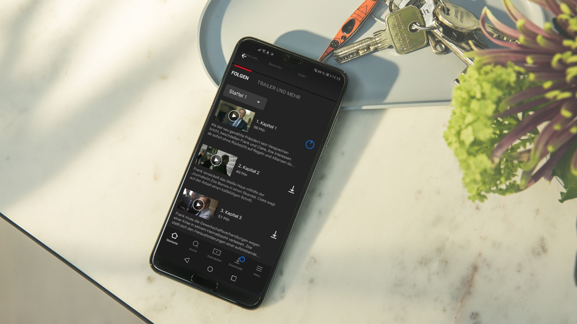 Netflix-App, Huawei P20 Pro