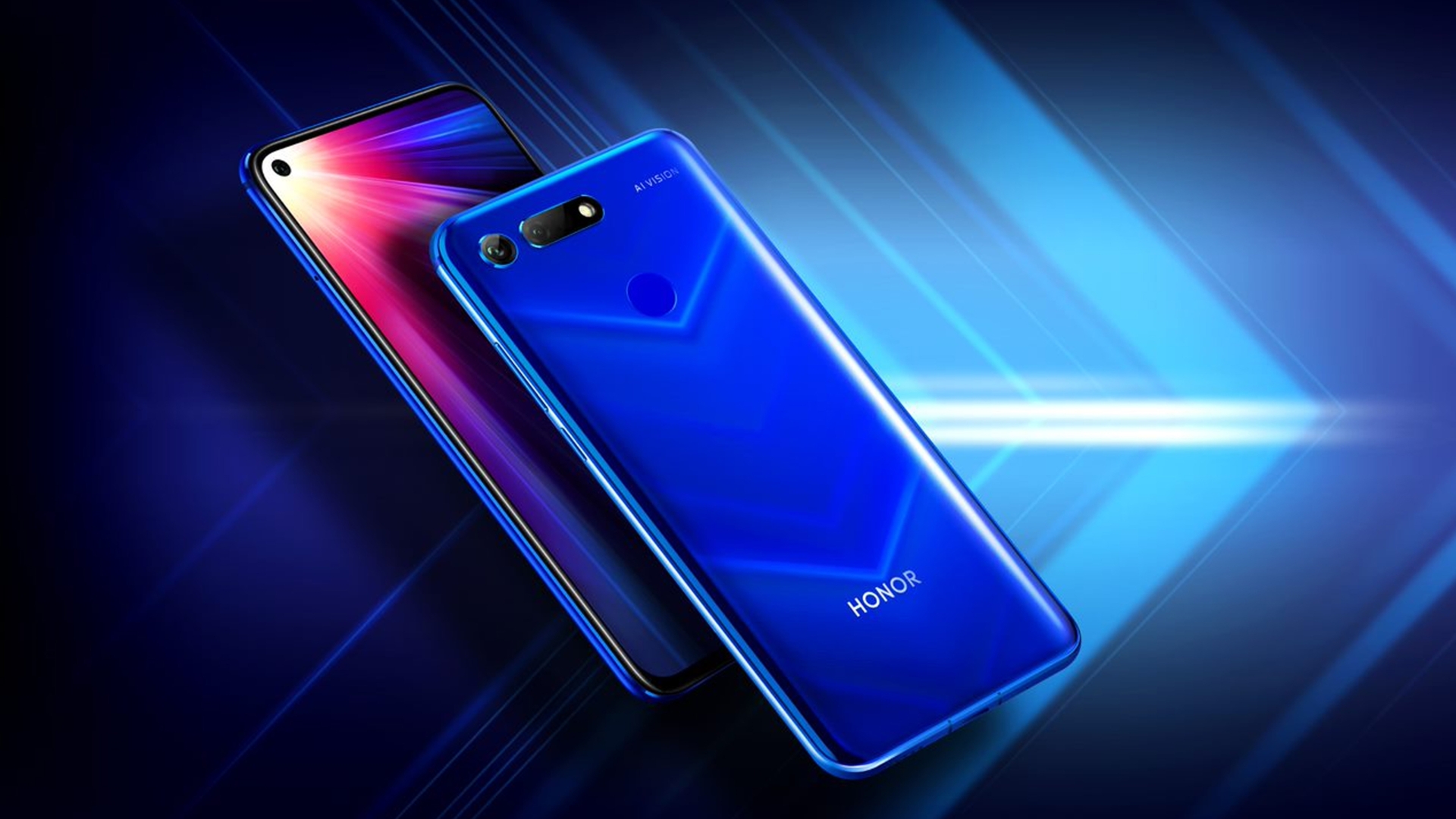 Das Honor View 20 in Sapphire Blue