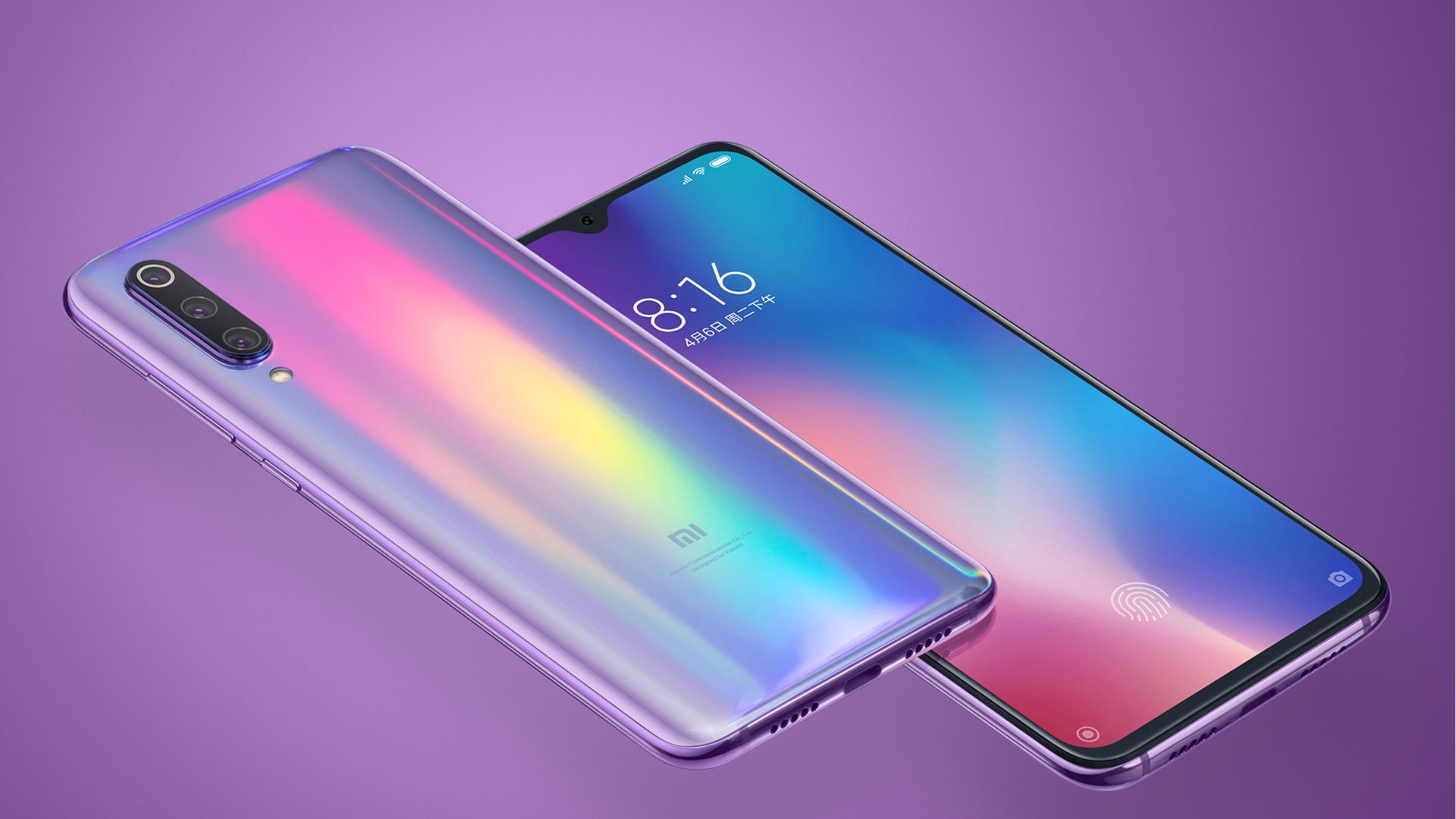 Xiaomi Mi9 Vorder- und Rückseite