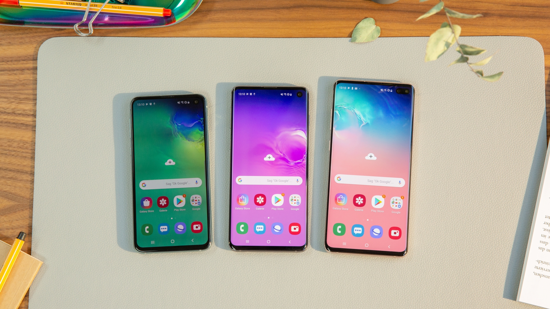 Samsung Galaxy S10e, S10, S10 Plus