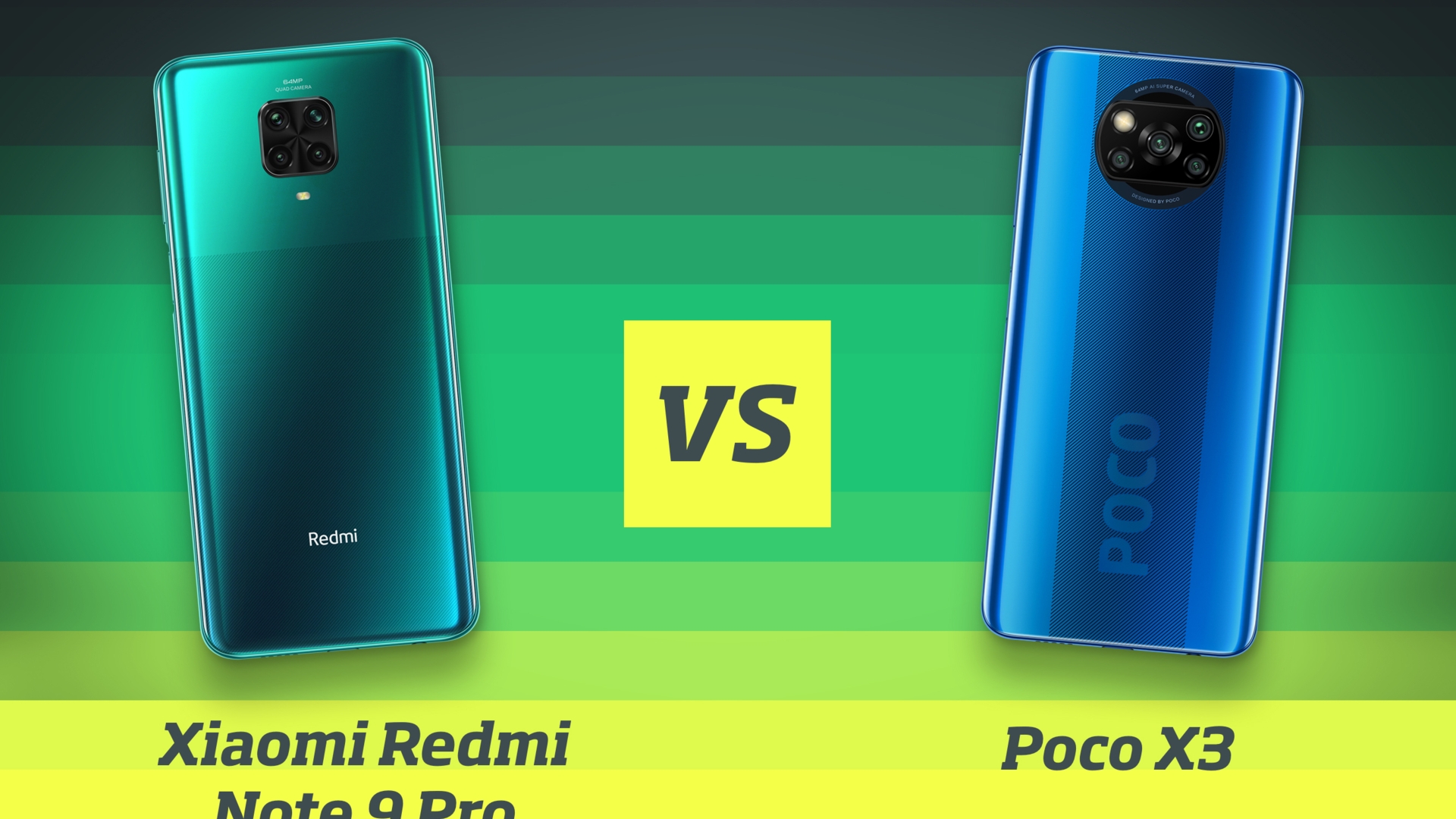 Xiaomi Redmi Note 9 Pro vs Poco X3