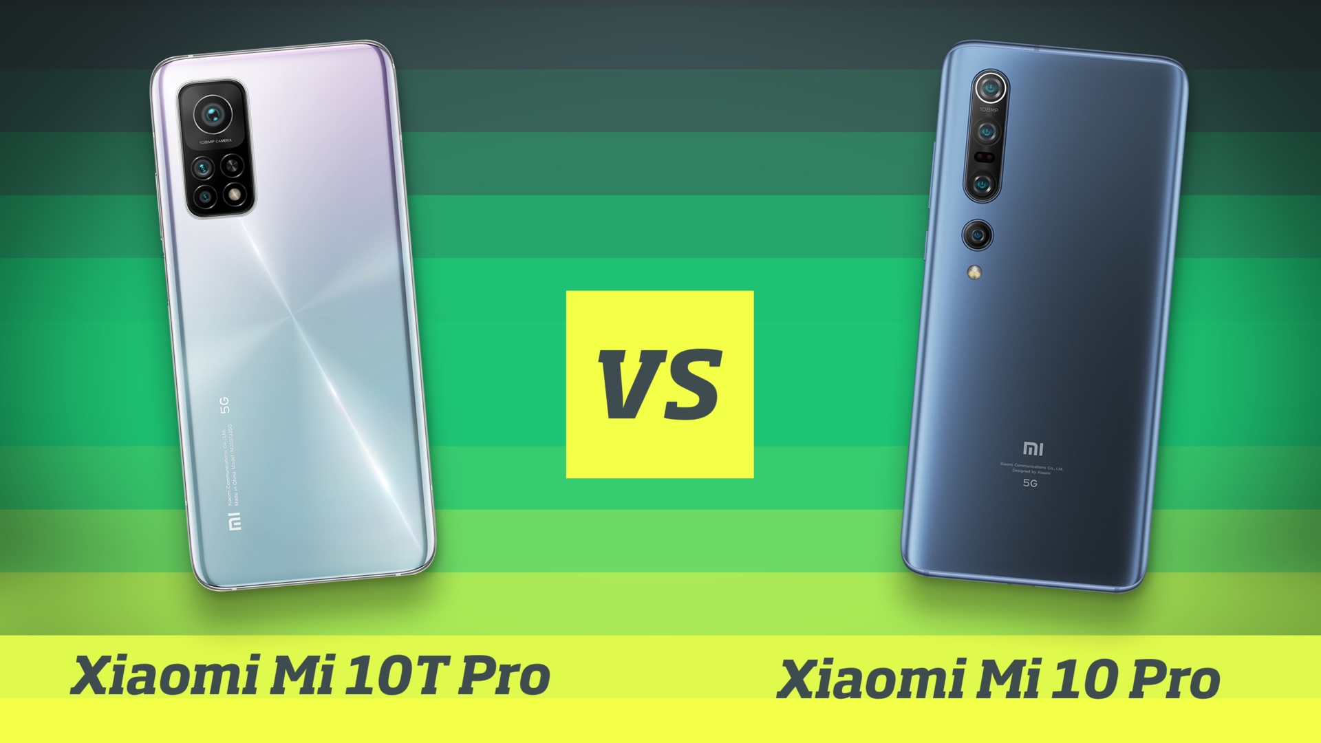 Xiaomi Mi 10T Pro vs. Xiaomi Mi10 Pro