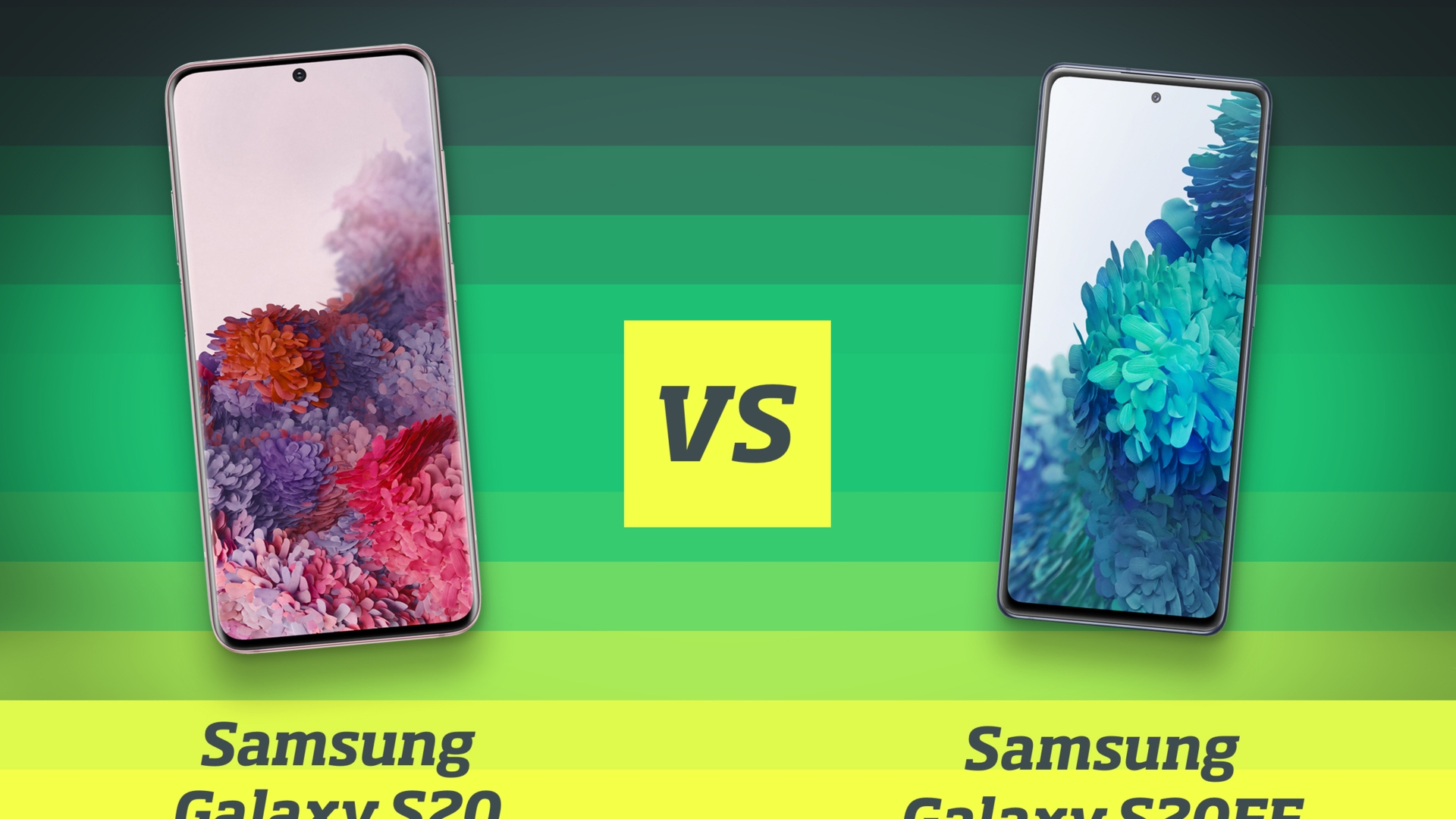 201223 Samsung S20 Vs Samsung S20fe