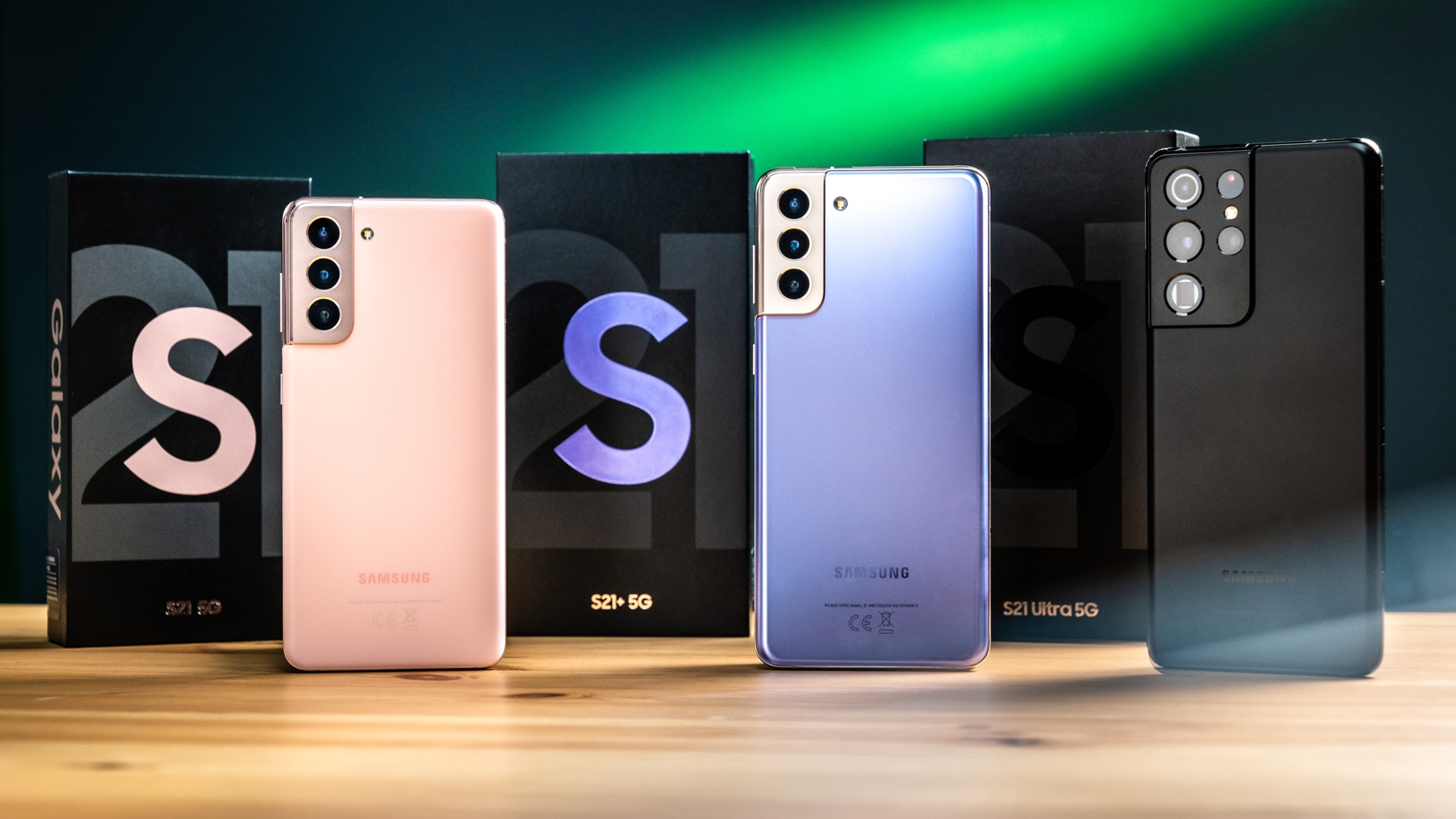 Die Galaxy-S21-Serie im Vergleich Rückseite