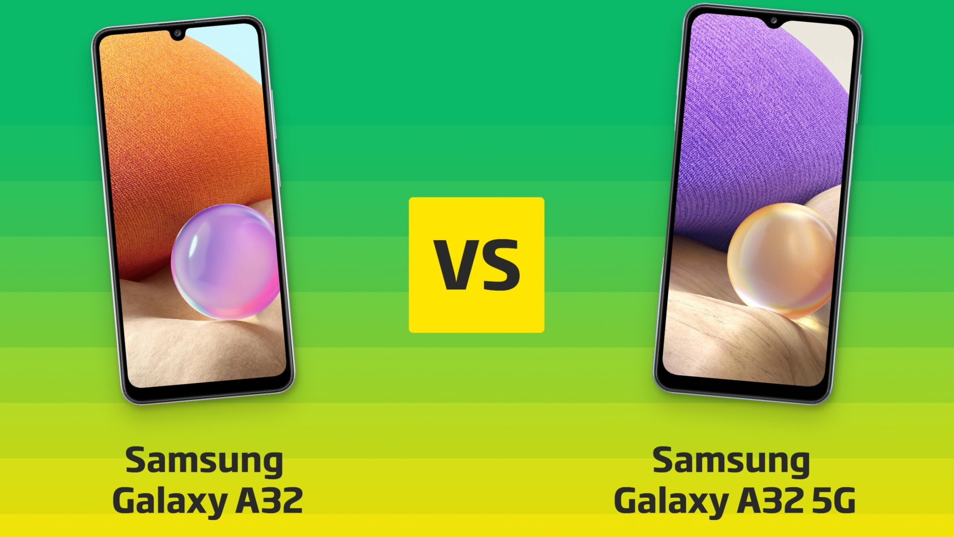 Samsung Galaxy A32 vs. A32 5G