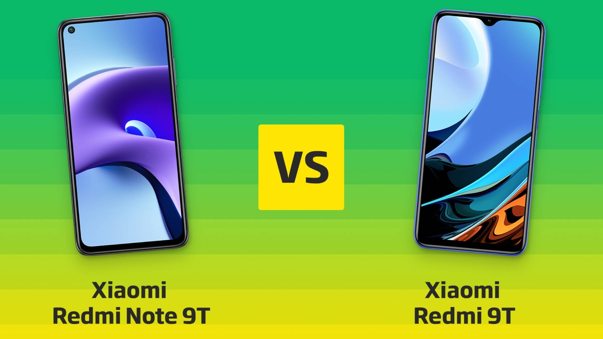 Redmi Note 9T vs Redmi 9T