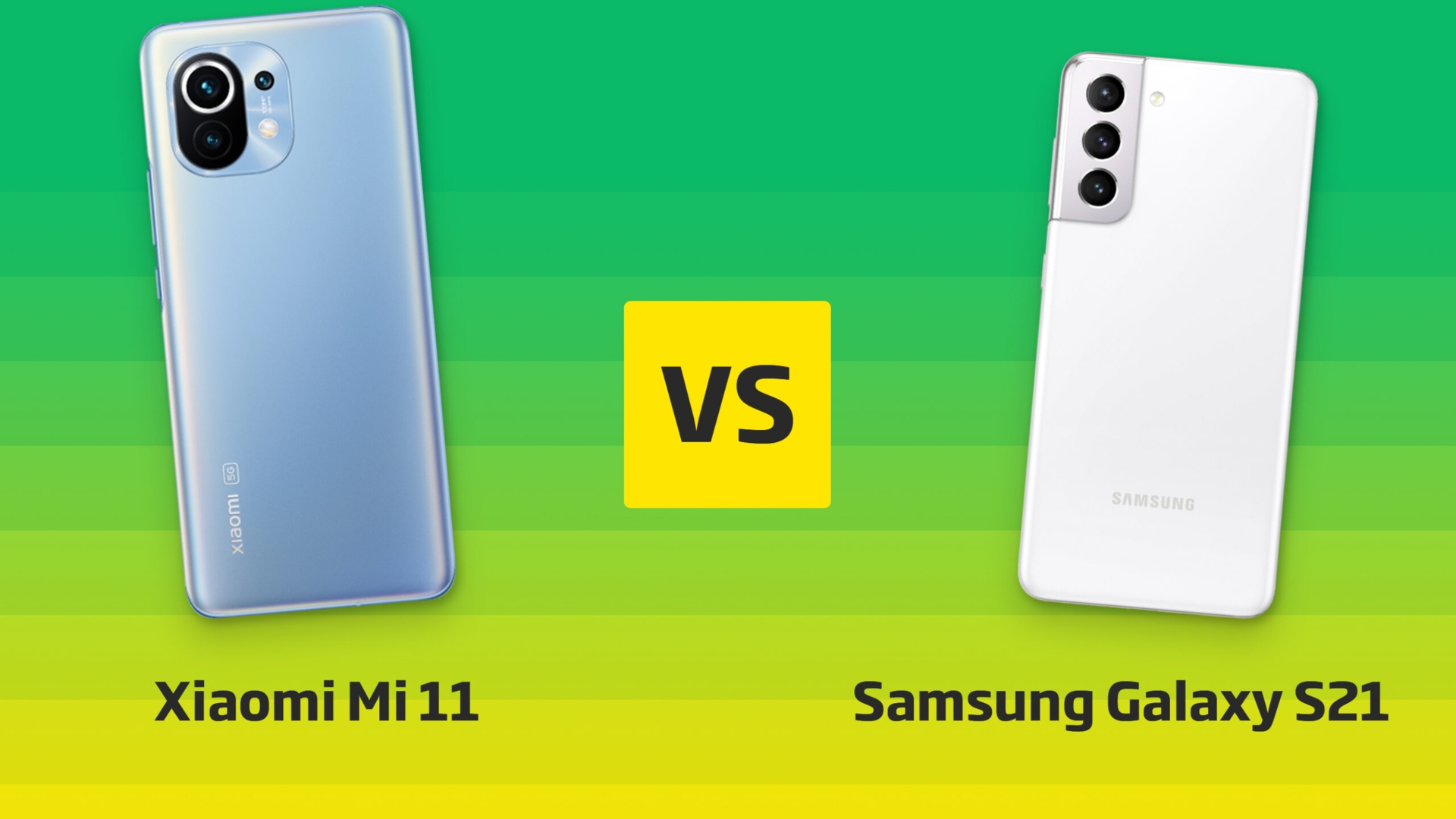 Xiaomi Mi 11 vs. Samsung Galaxy S21