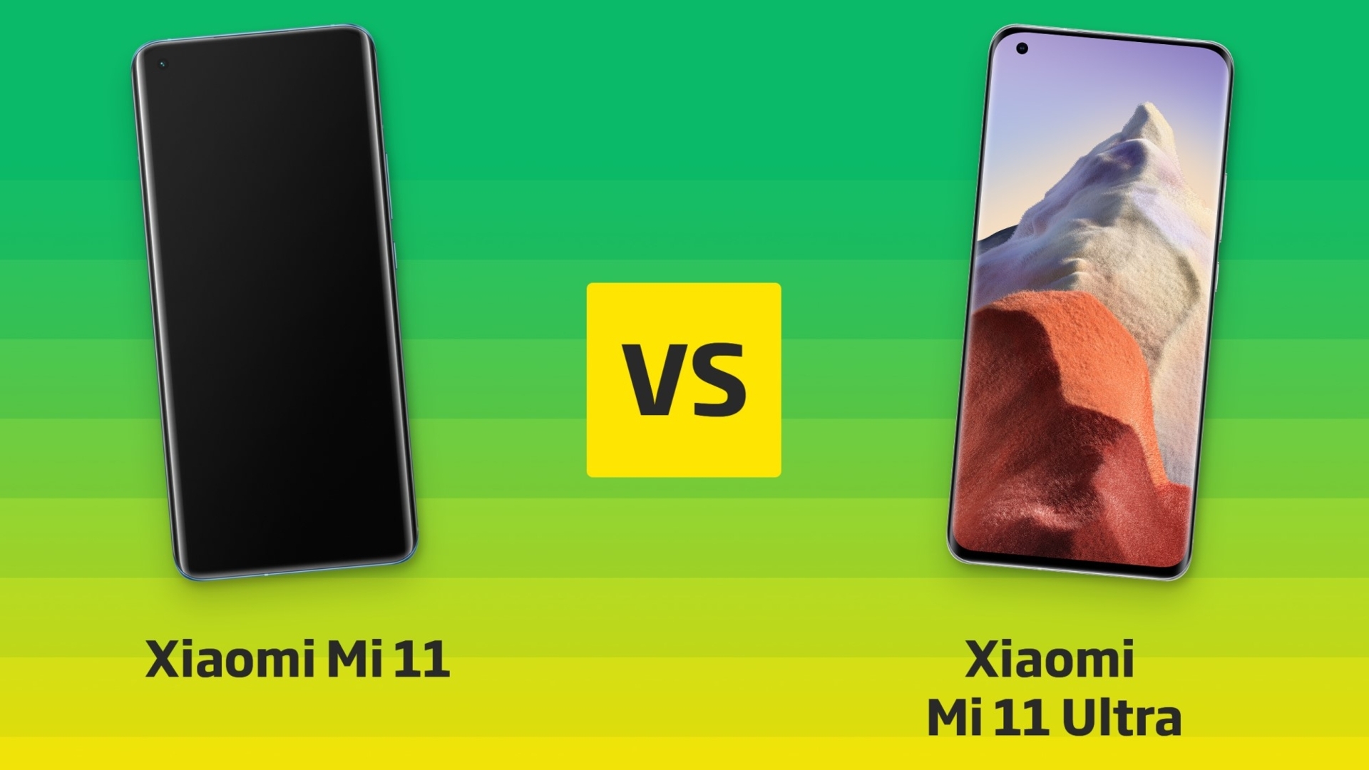 Xiaomi Mi11 vs Mi 11 Ultra Vergleich Header