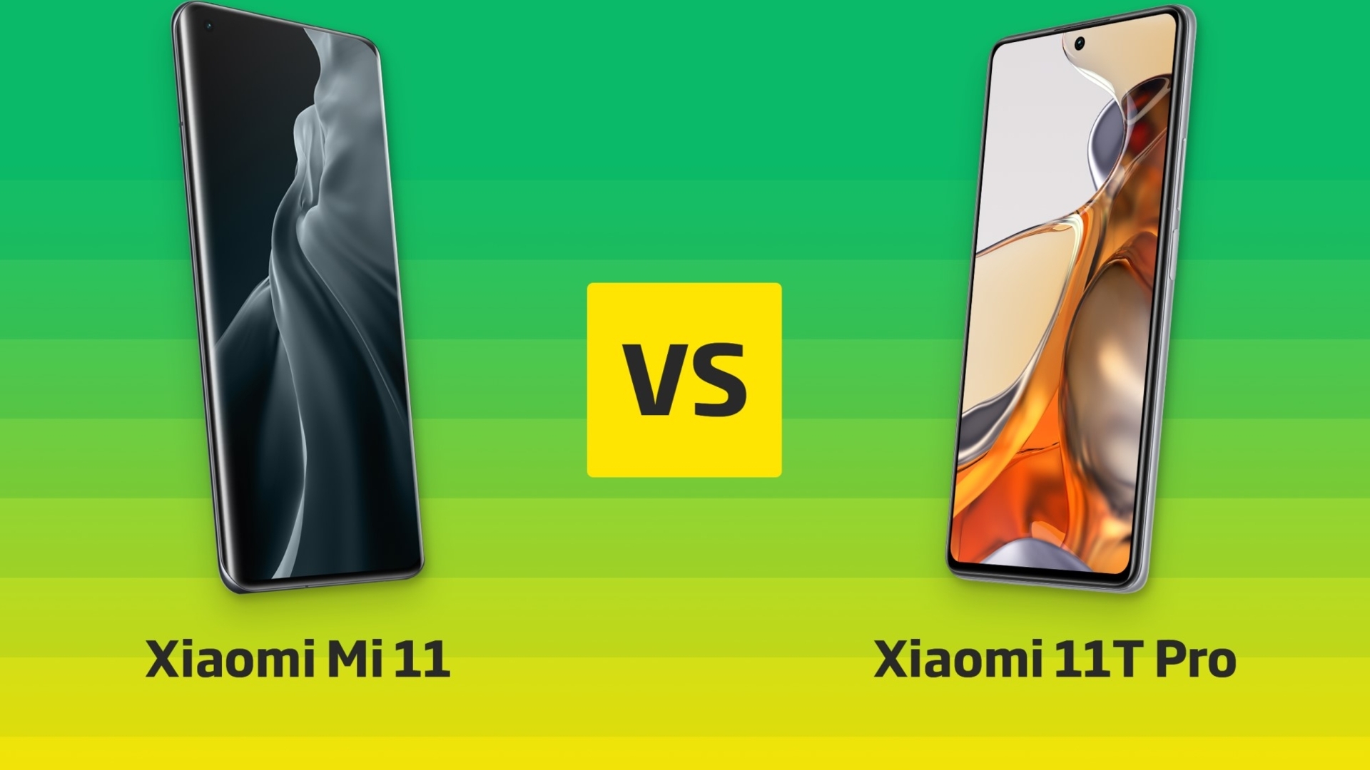 Xiaomi Mi 11 vs Xiaomi 11T Pro Header