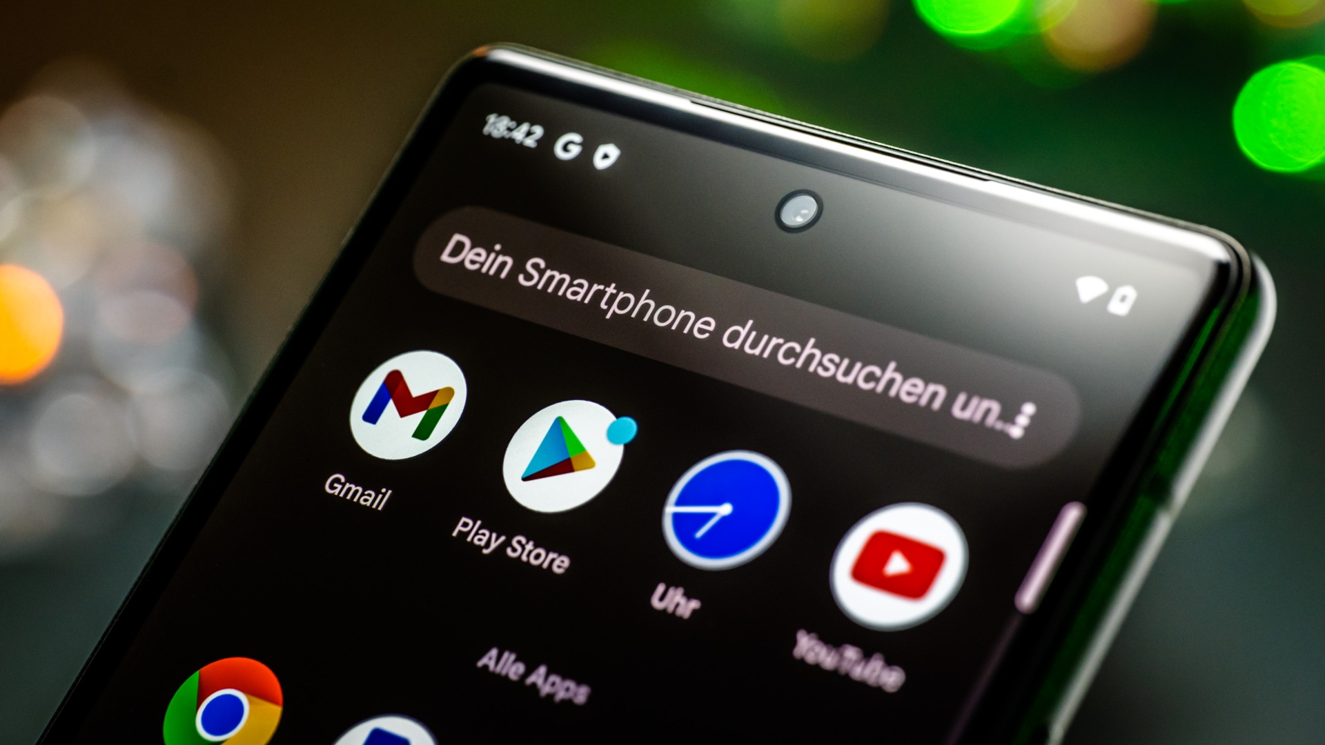 Apps auf dem Display des Pixel 6