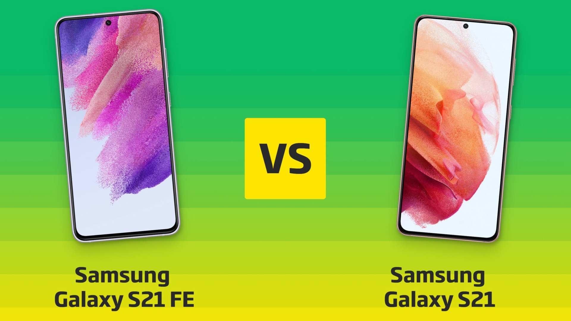 Samsung Galaxy S21 FE vs. Galaxy S21 im Vergleich