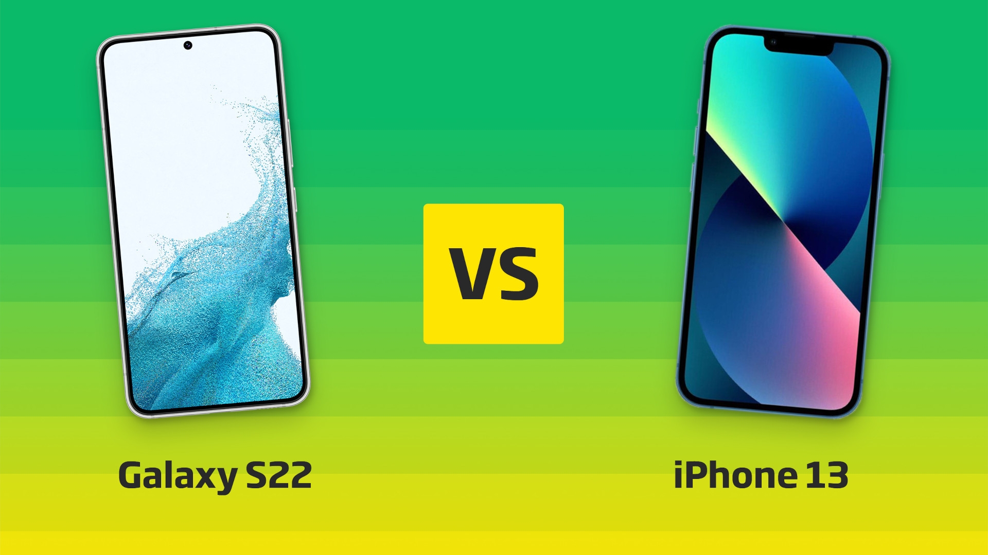 Galaxy S22 vs iPhone 13