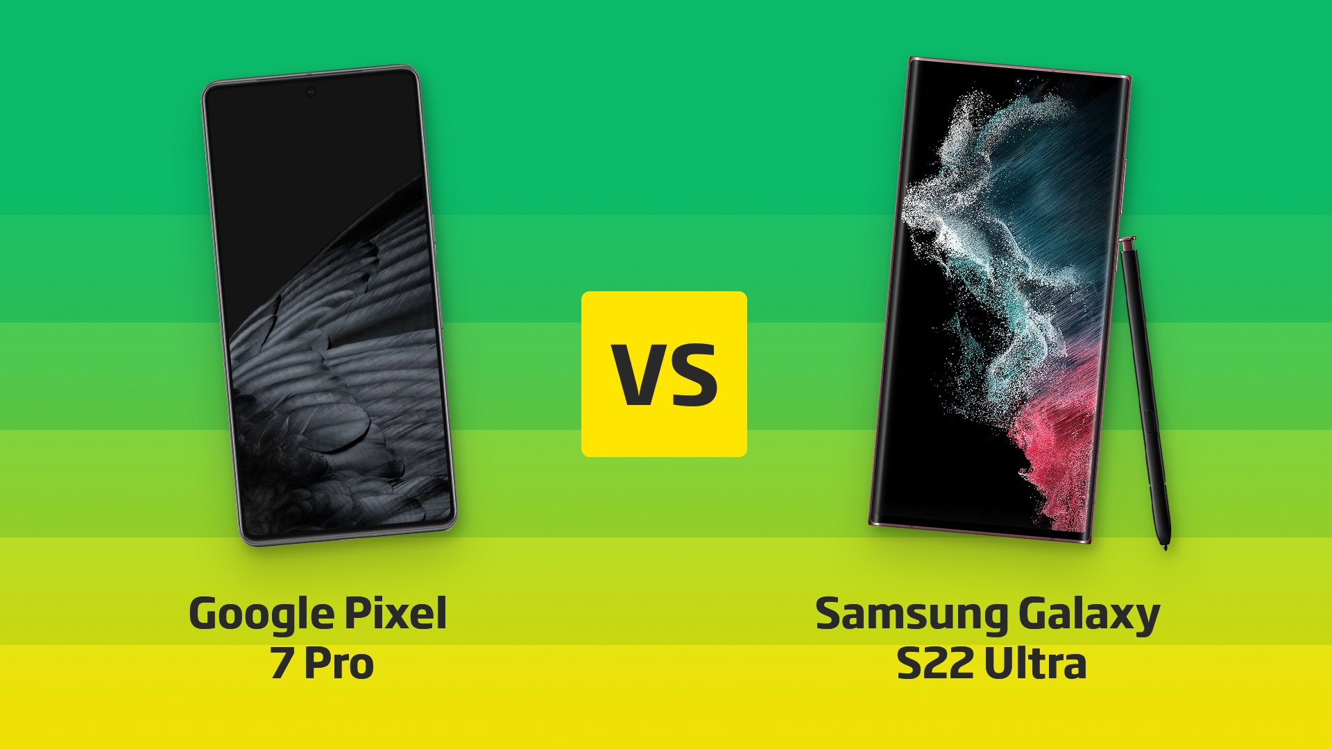 Google Pixel 7 Pro vs. S22 Ultra Vergleich