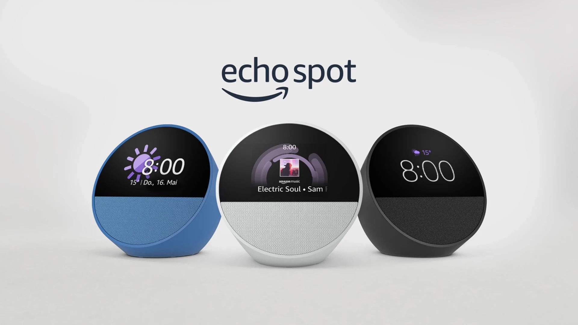 Echo Spot 2024 in drei Ausführungen