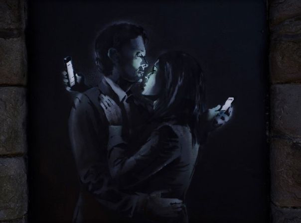 "Mobile Lovers": Neues Werk von Banksy