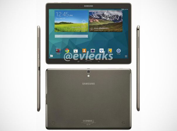 Evleaks zeigt das Samsung Galaxy Tab S 10.5 von allen Seiten